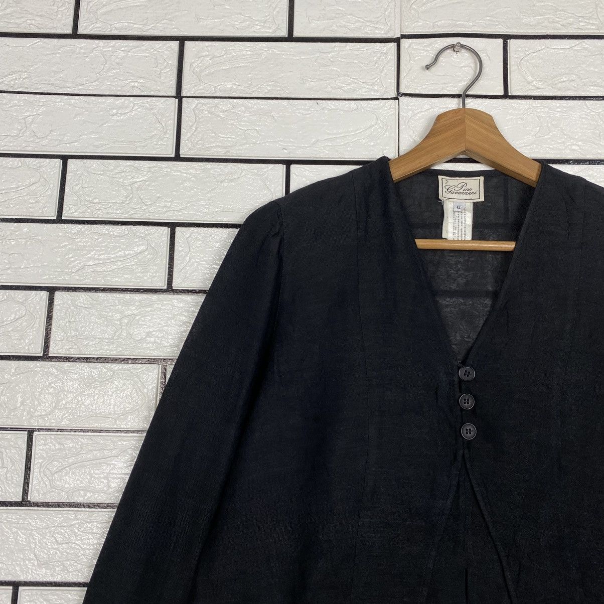 Japanese Brand 📌Vintage Cropped Coats Pino Gavazzeni Issey Miyake Size M / US 6-8 / IT 42-44 - 8 Thumbnail