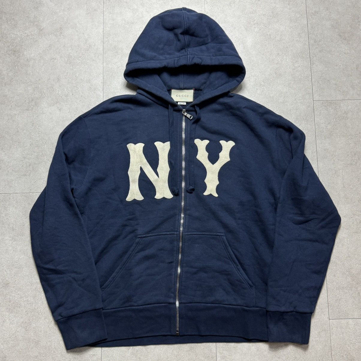 Gucci × MLB Gucci X MLB New York Yankees Zip Up Hoodie Size US L / EU 52-54 / 3 - 1 Thumbnail