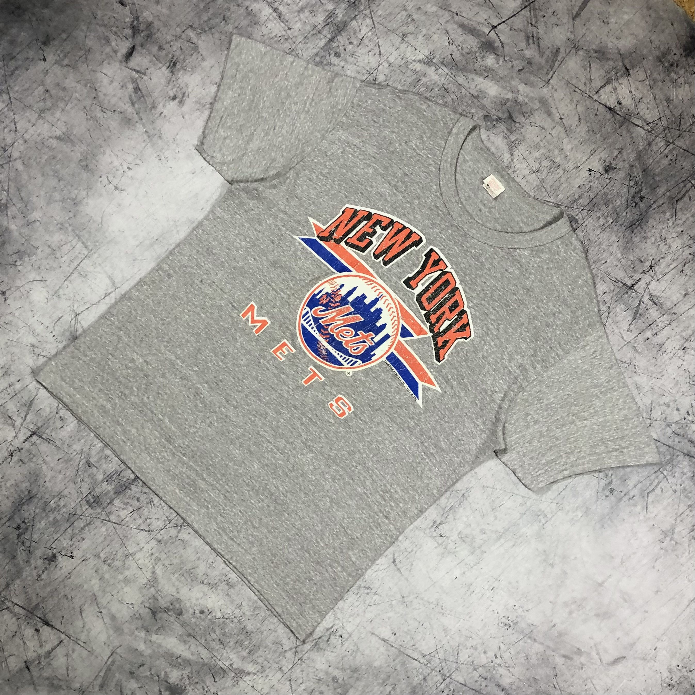 MLB 1988 MLB Mets New York Champion Tee Size US XL / EU 56 / 4 - 5 Thumbnail