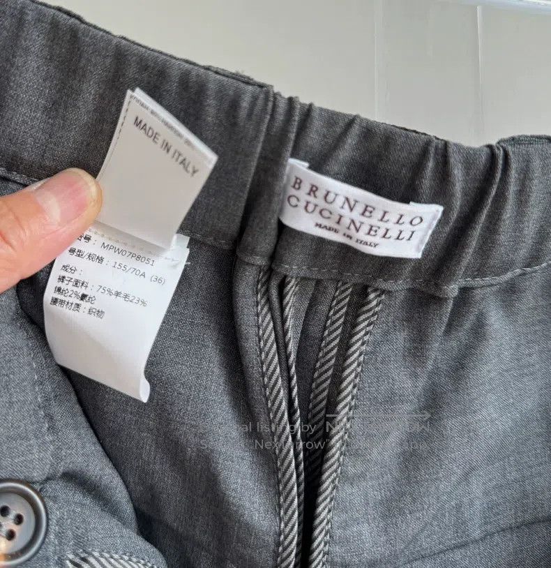 Brunello Cucinelli Brunello Cucinelli Women's gray dress pants Size 24" / US 00 / IT 34 - 6 Thumbnail