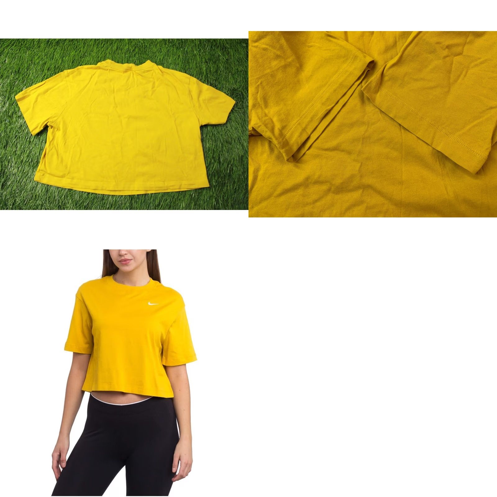 Nike Nike Original 2019 Women Casual Shirt XS T-Shirt Jersey Yellow Short Sleeve Classic Fit Size XS / US 0-2 / IT 36-38 - 8 Thumbnail