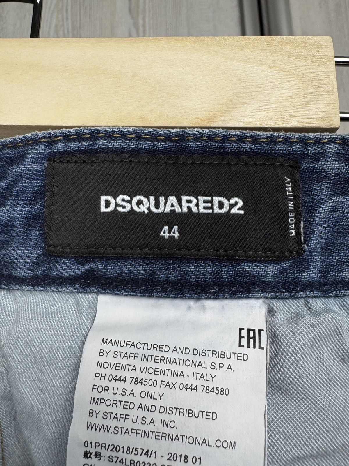 Dsquared2 Dsquared2 blue distressed faded slim jeans denim pants Size 28" / US 6 / IT 42 - 10 Thumbnail