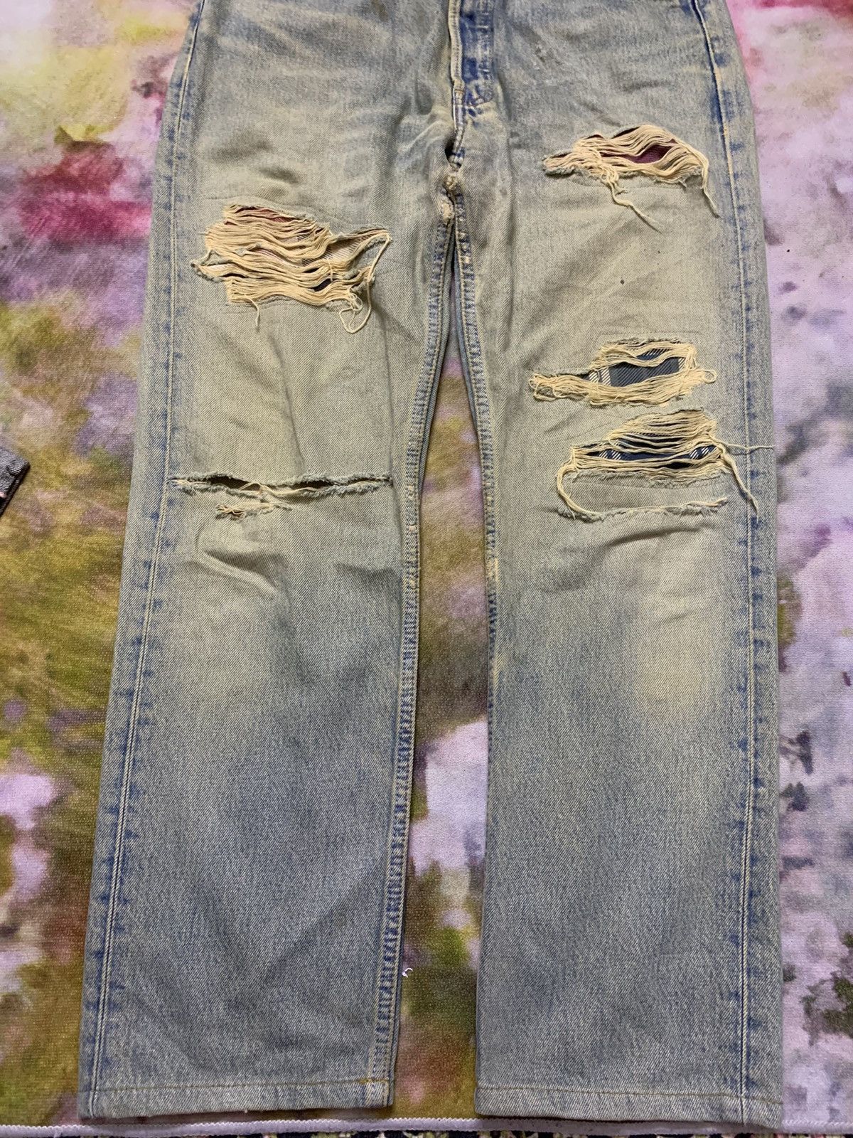 Levi's Vintage Clothing Vintage Levi’s 501 XX Mud Washed Distress Denim Grunge Size US 30 / EU 46 - 3 Thumbnail