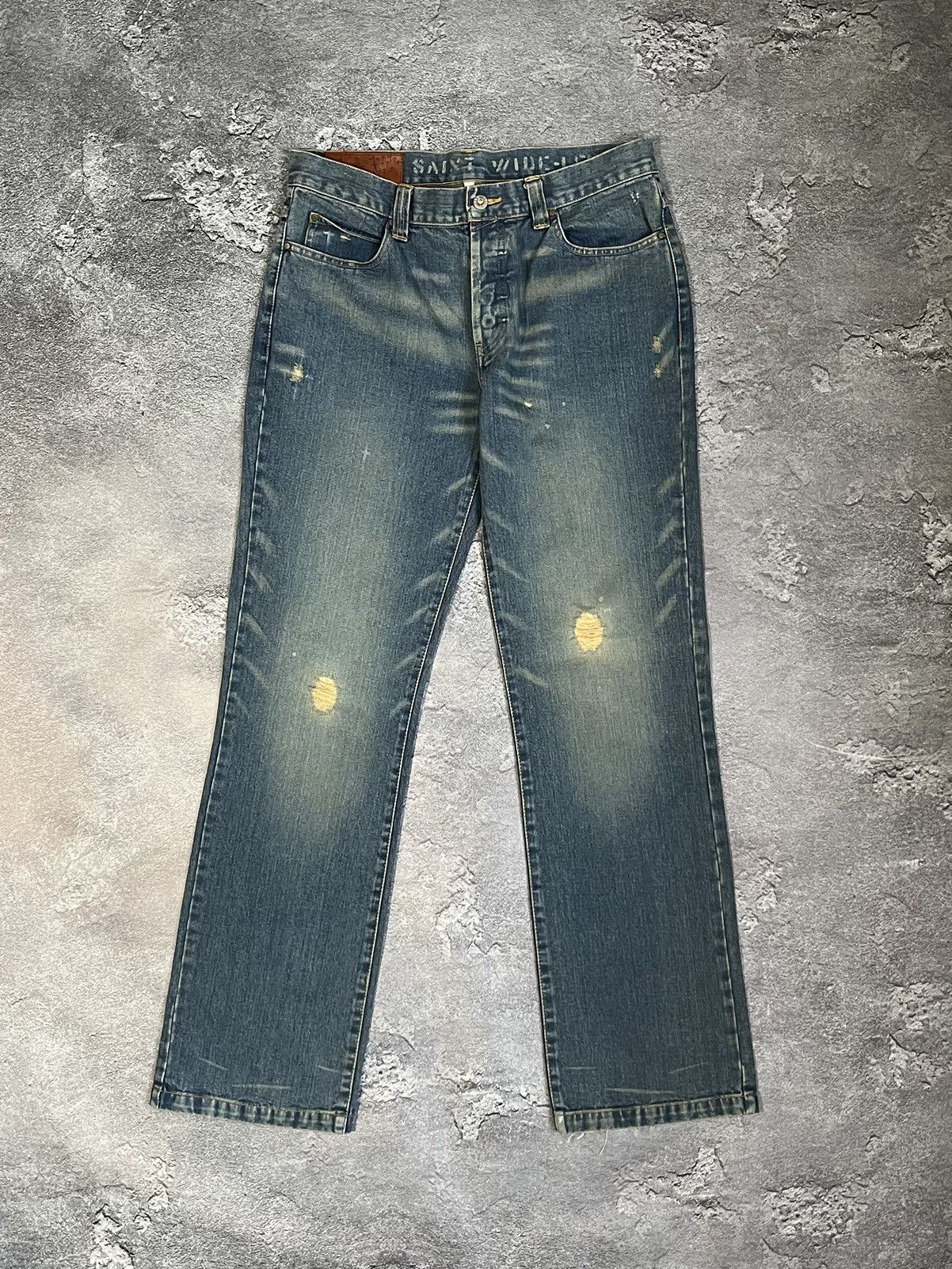 Allsaints Allsaints Big Logo Back Buckle Jeans Y2K Pants Size US 32 / EU 48 - 6 Thumbnail