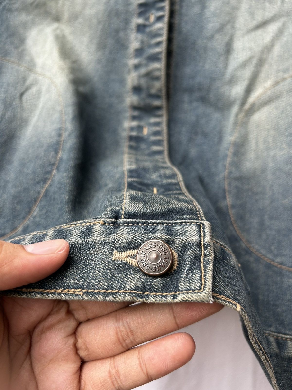 Hysteric Glamour × If Six Was Nine × Japanese Brand 90s Ong Jeans Denim Jacket Button Up Size US S / EU 44-46 / 1 - 7 Thumbnail