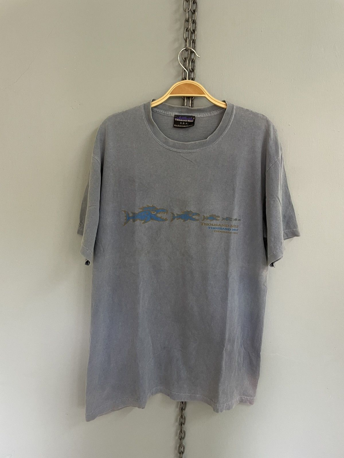 Vintage Vintage 90s Thousand Mile Outdoor wear t shirt Size US M / EU 48-50 / 2 - 1 Thumbnail