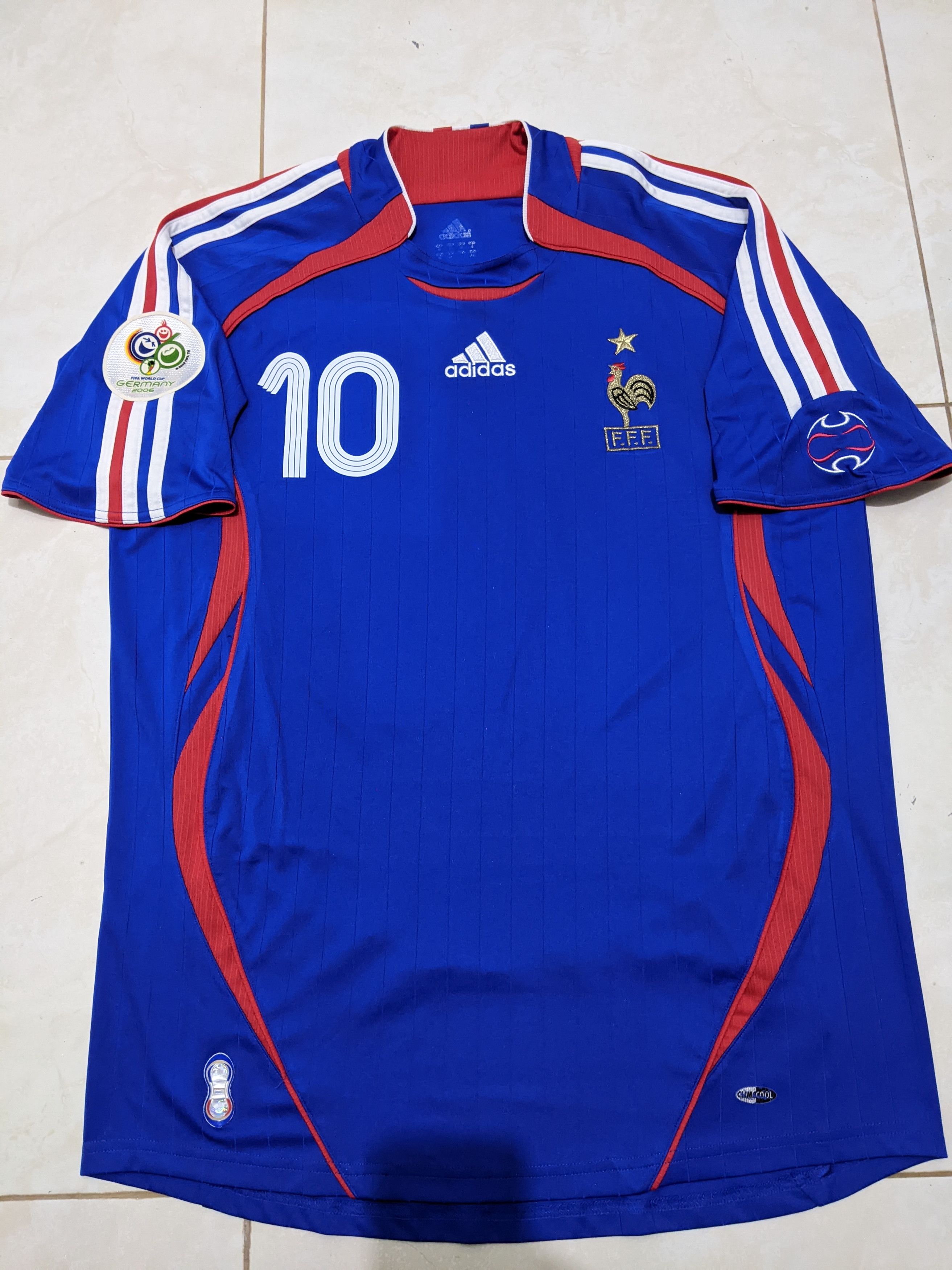 Adidas Francis home 2006 world cup Zidane Jersey football shirt Size US M / EU 48-50 / 2 - 1 Thumbnail