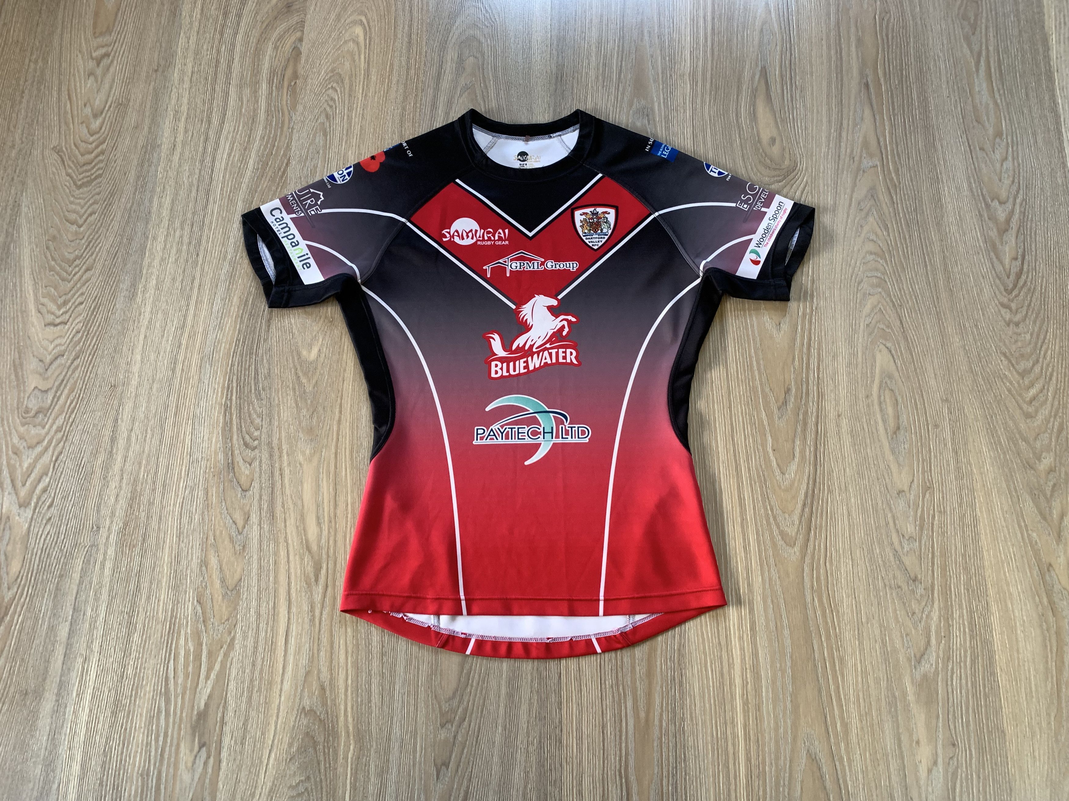 Sports Specialties Samurai Dartford Valley R.F.C. Rugby Shirt Size US M / EU 48-50 / 2 - 1 Thumbnail