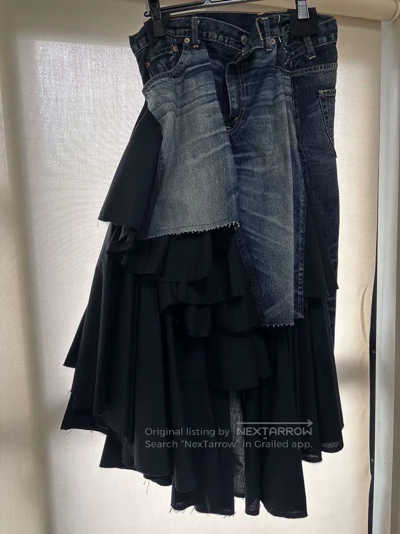 Junya Watanabe Junya Watanabe size M Indigo vintage patchwork denim skirt Size 23" - 1 Thumbnail