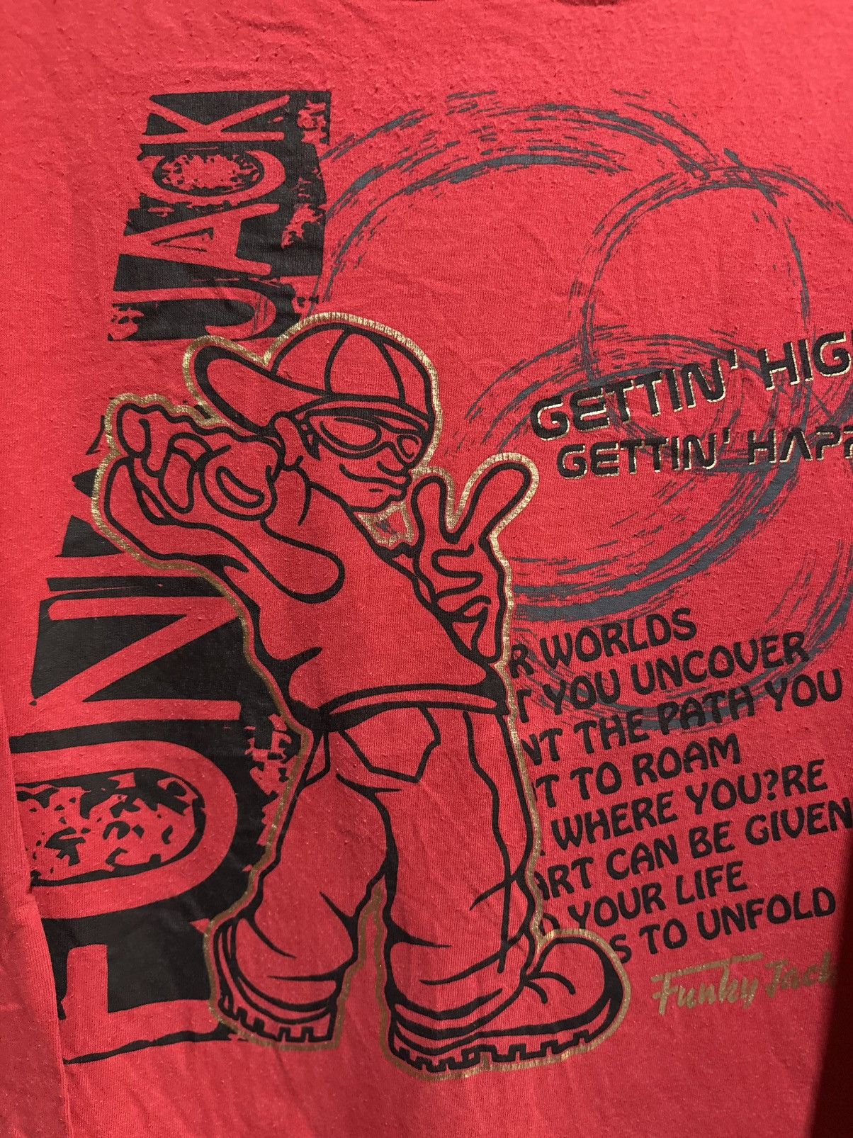 Vintage Vintage Funky Jack Long Sleeve Faded Tee Size US XL / EU 56 / 4 - 2 Thumbnail