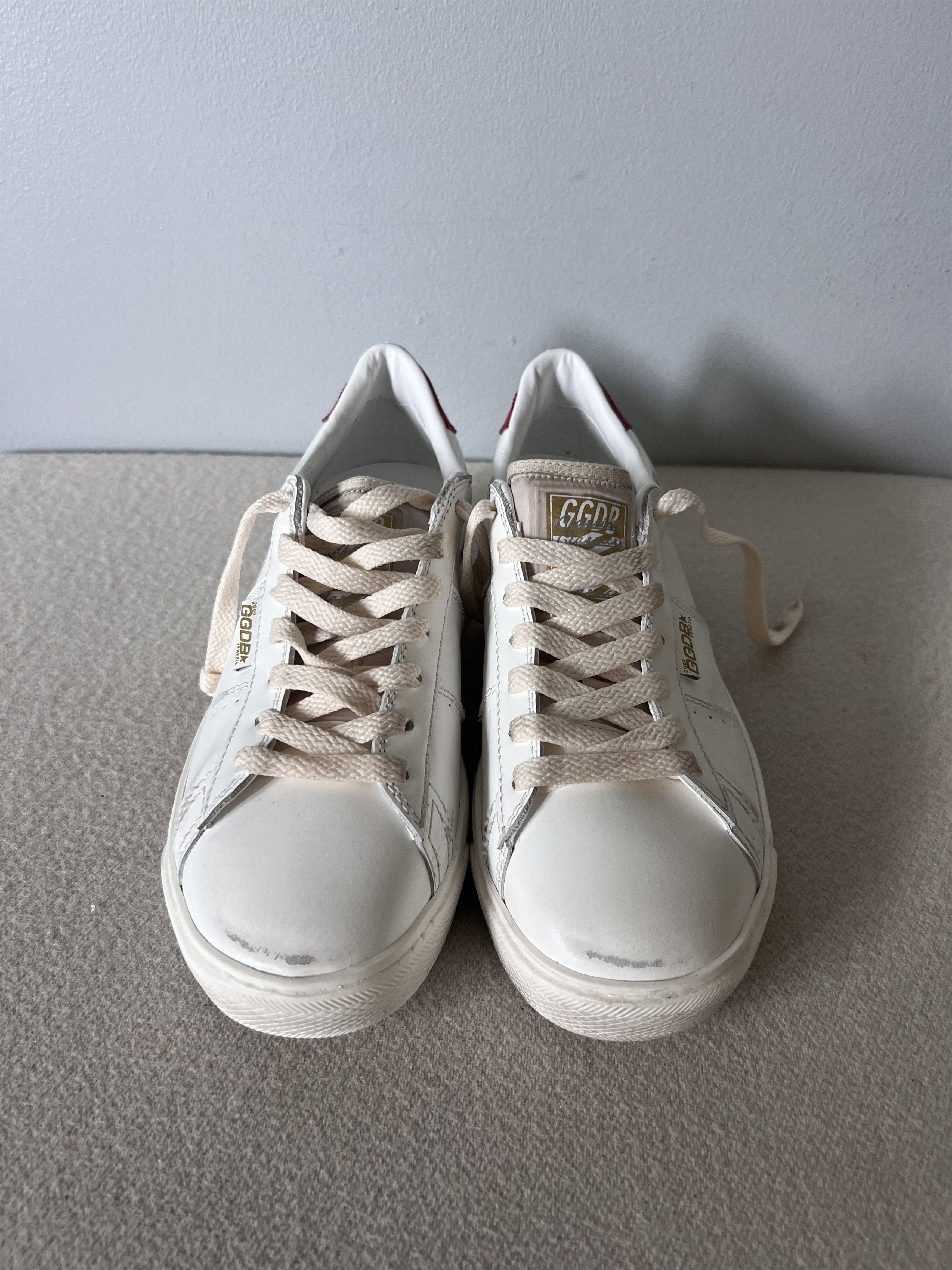 Golden Goose Golden Goose Matchstar in White Leather Size US 8 / IT 38 - 4 Thumbnail
