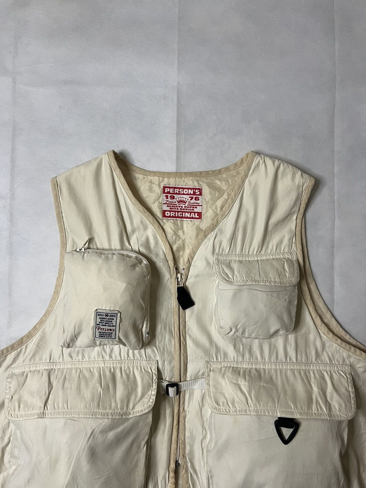 PERSON'S Vintage Embroidered Person's Multi Pocket Fishing Vest Size US L / EU 52-54 / 3 - 5 Thumbnail