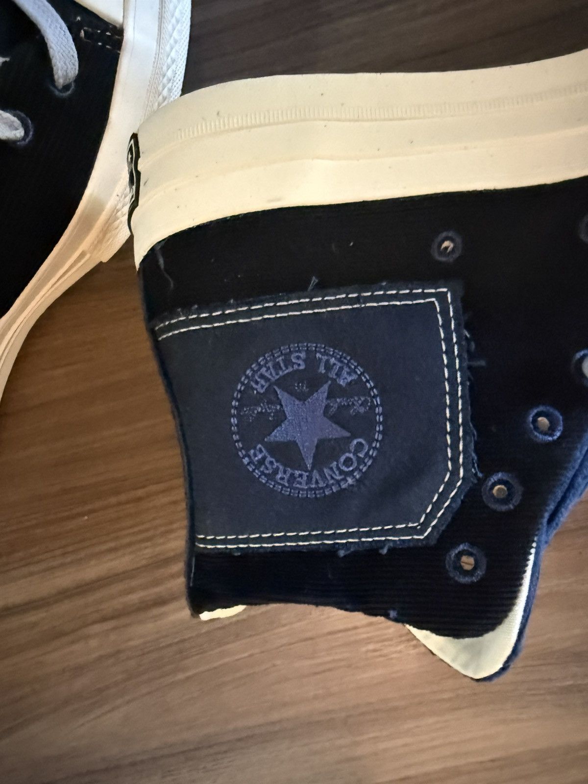 Converse Converse Chuck 70 Corduroy Hi Black Navy Egret Men’s 7 Size US 7 / EU 40 - 4 Thumbnail