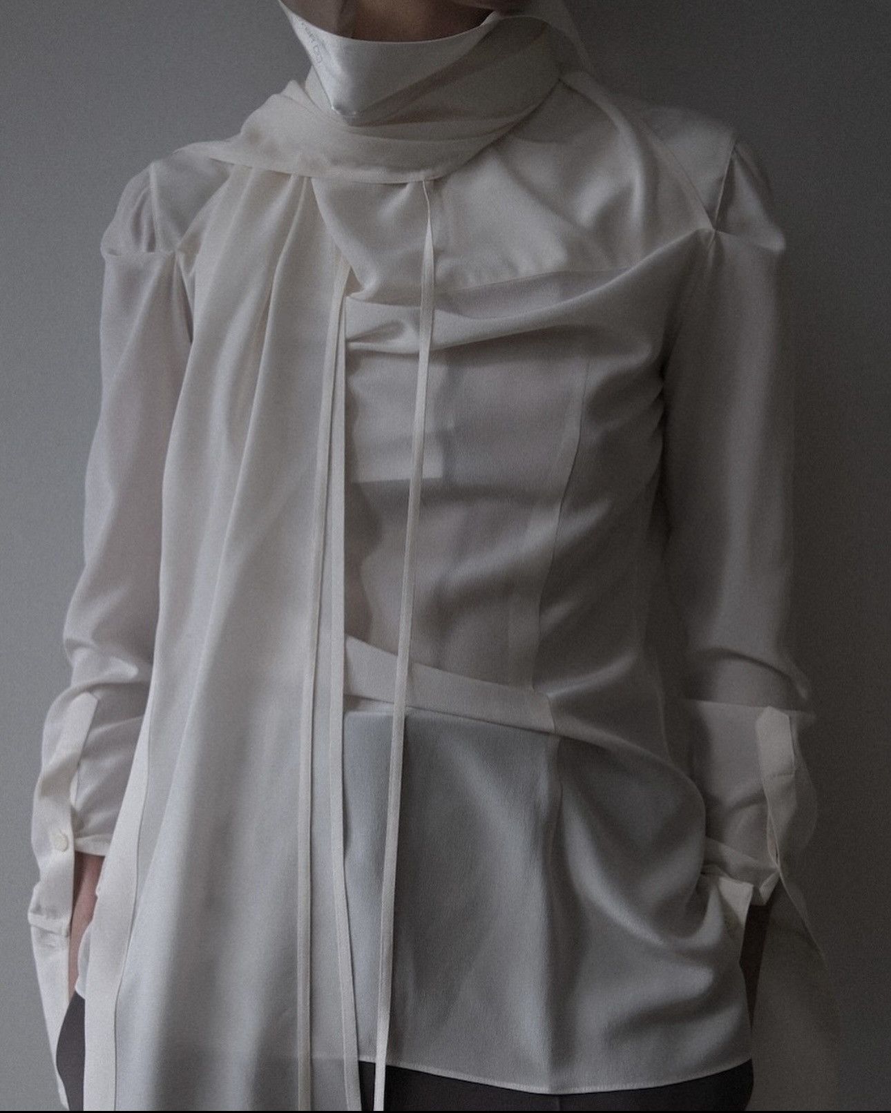 Peter Do Peter Do Silk Scarf Blouse Size S / US 4 / IT 40 - 8 Thumbnail
