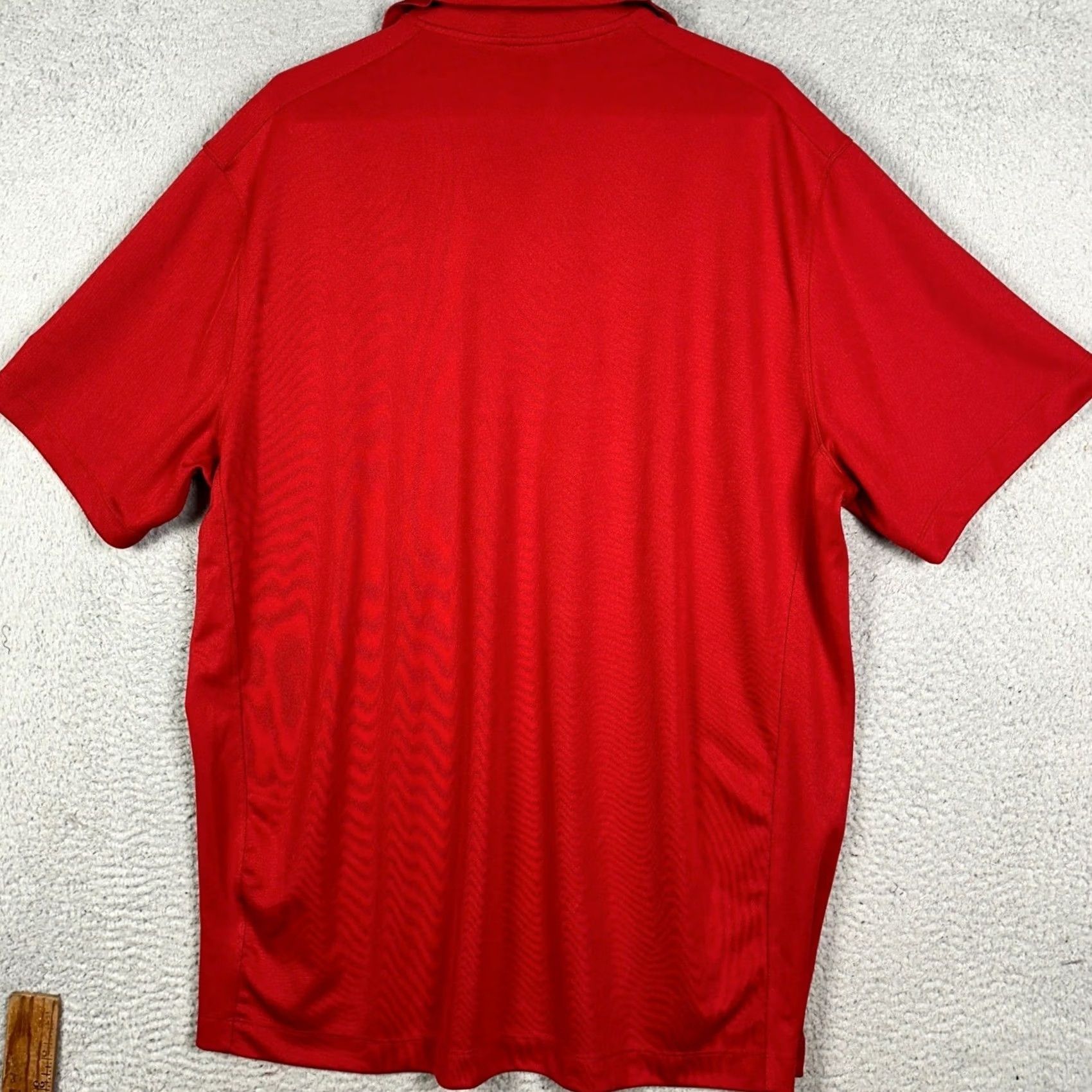 Nike Nike Golf Polo Shirt Mens 2XL Red Dri-FIT Performance Rugby Swoosh Short Sleeve Size US XXL / EU 58 / 5 - 3 Thumbnail