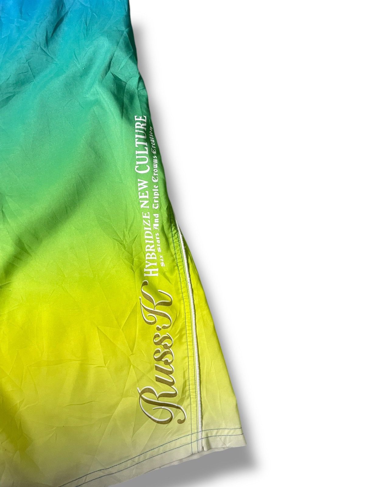 Japanese Brand × Vintage RUSS K. Brand Ombre Shorts (91) Size US 41 - 6 Thumbnail