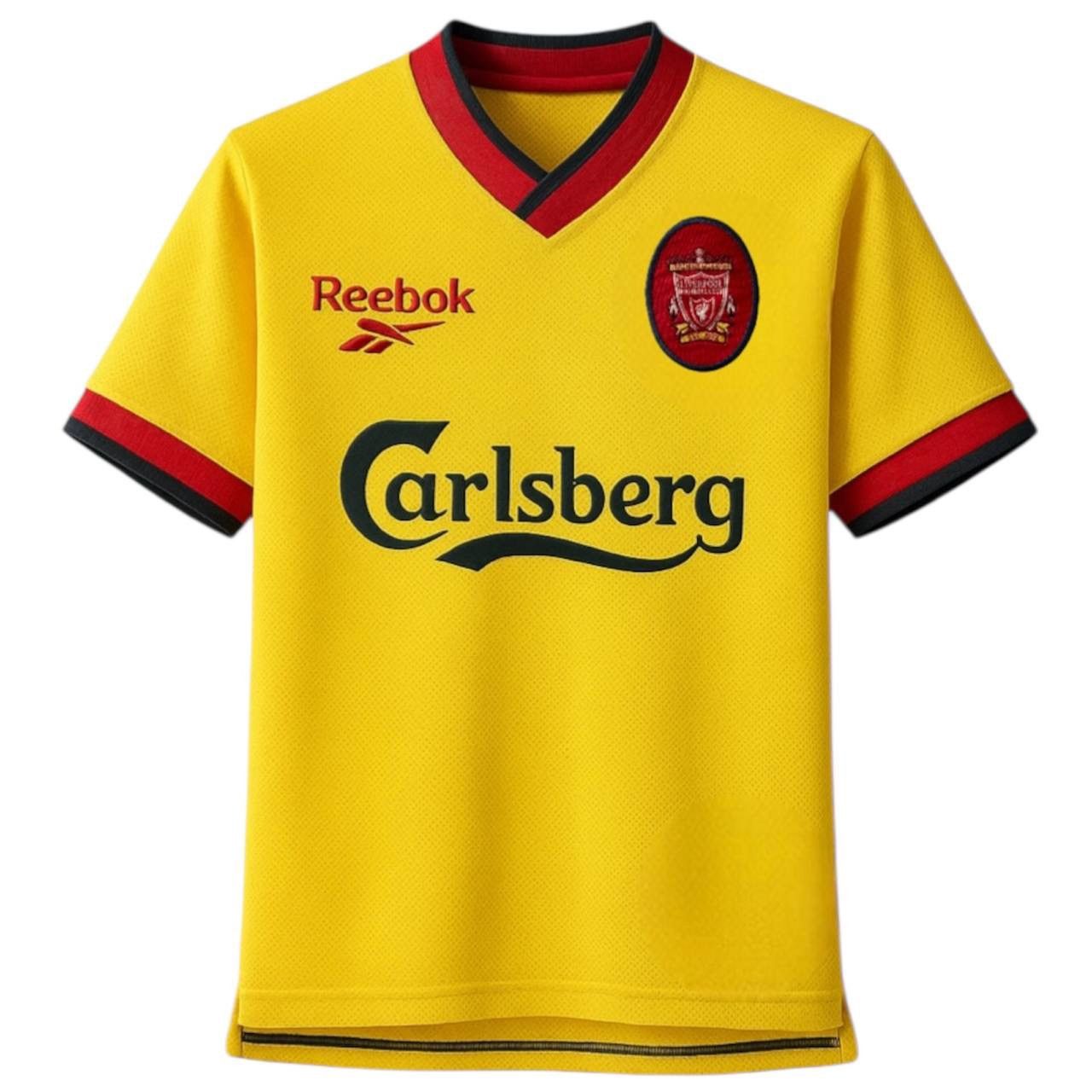 Reebok 1997/99 LIVERPOOL FC AWAY SOCCER JERSEY FOOTBALL SHIRT 30/32 Size US XS / EU 42 / 0 - 1 Thumbnail