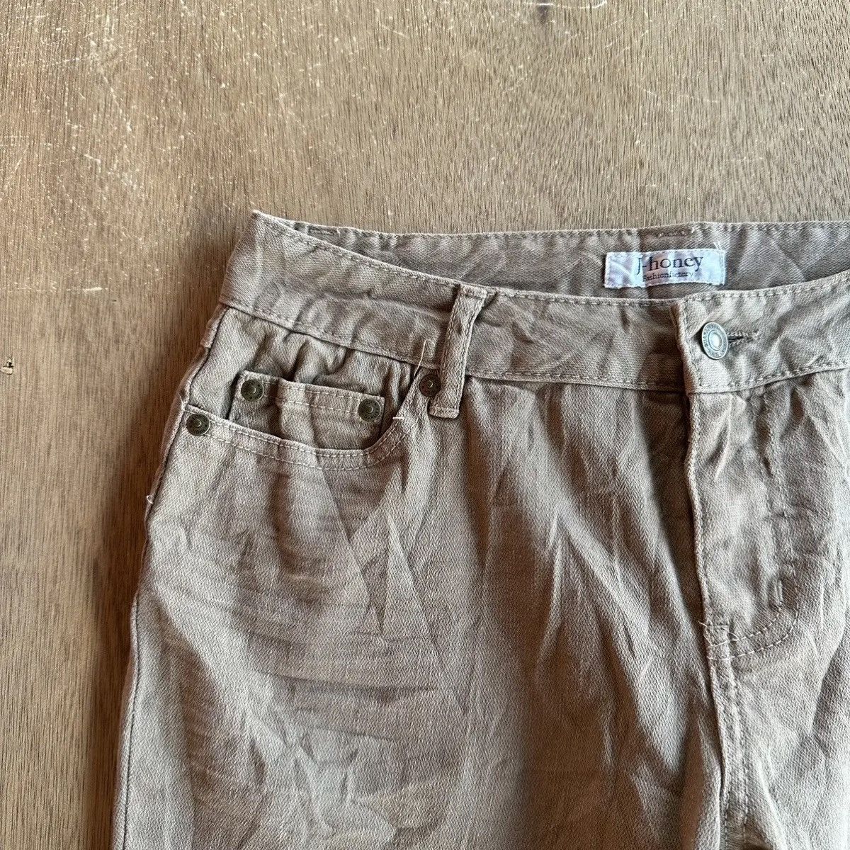 Japanese Brand × honeyee.com VINTAGE J-HONEY JEANS FLARE/BOOTCUT TROUSERS BLANK PANTS Size 29" - 2 Thumbnail