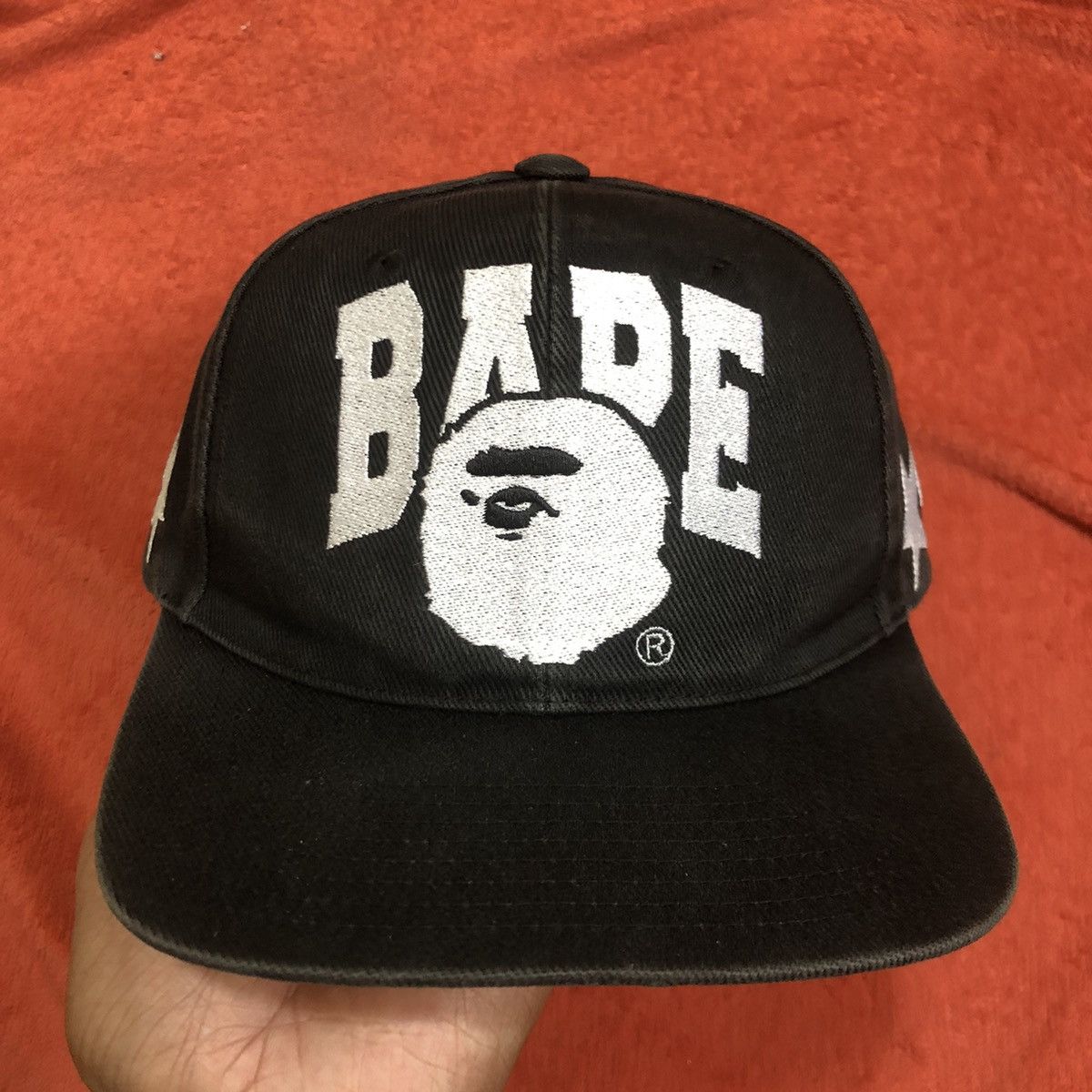 image of Bape Ape Star Snapback in Black, Men's