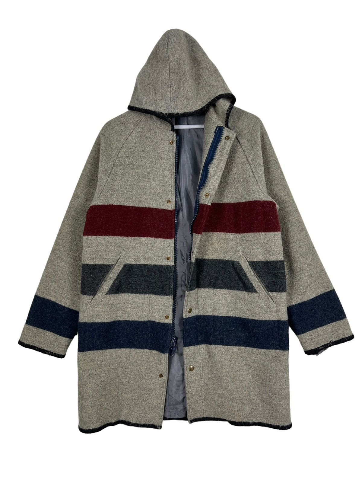 Woolrich Woolen Mills 🔥 VINTAGE WOOLRICH WOOL HOODIE JACKET Size US S / EU 44-46 / 1 - 8 Thumbnail