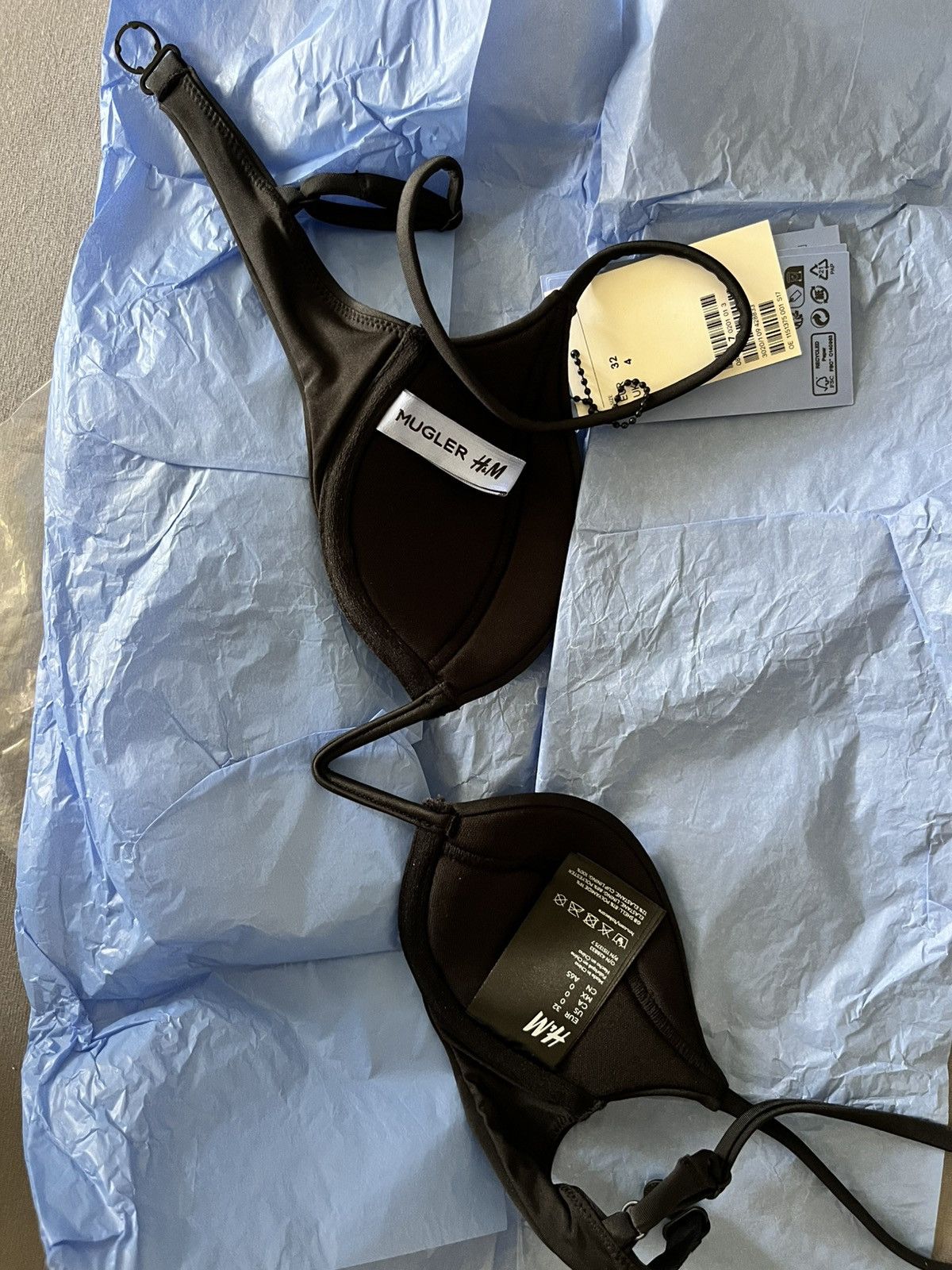H&M × Thierry Mugler Thierry Mugler H&M padded bikini top / bra Size XXS / US 00 / IT 34 - 2 Thumbnail