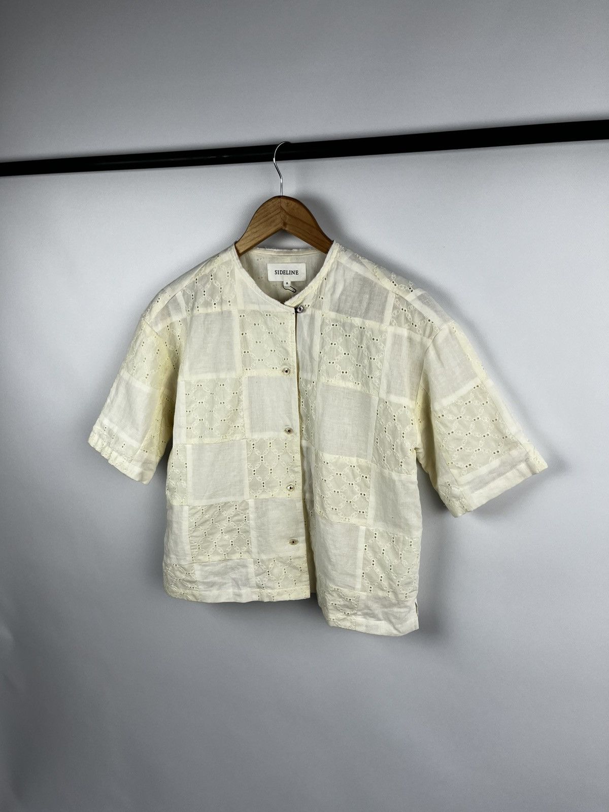 Other Sideline Womens Stella Shirt Buttermilk Patchwork Size S / US 4 / IT 40 - 3 Thumbnail