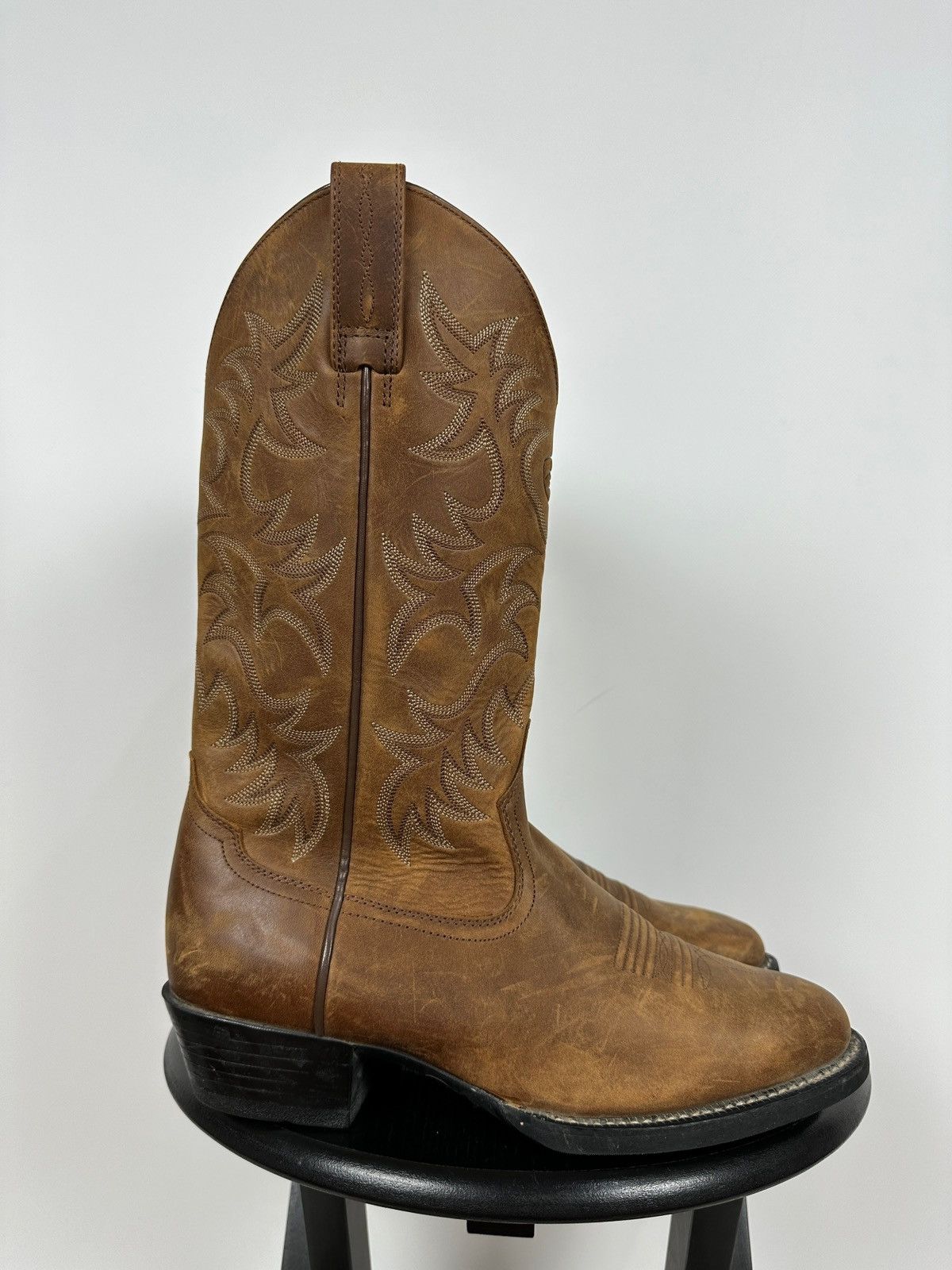 Ariat Ariat Brown Cowboy Western Leather Boots Size US 8.5 / EU 41-42 - 3 Thumbnail