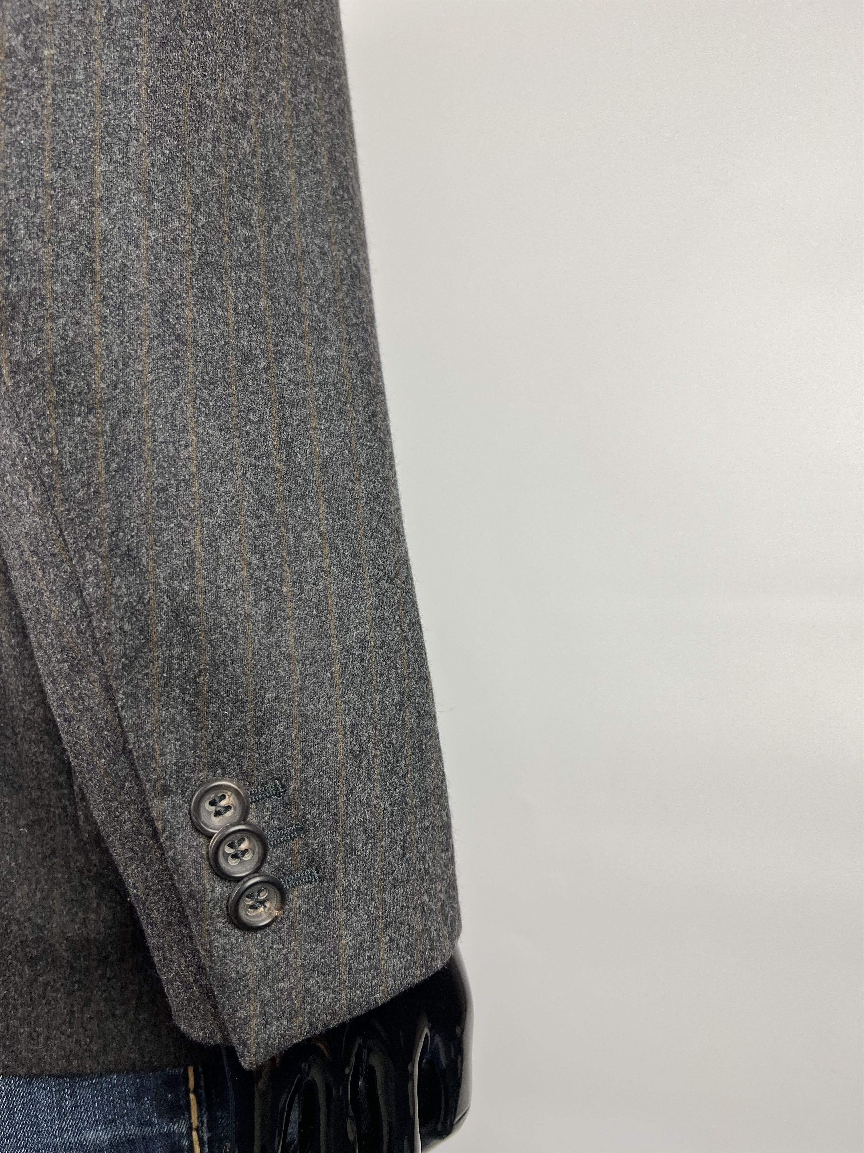 Jil Sander × Raf Simons Jil Sander Raf Simons Era Striped Wool Blazer Size 50R Size 50R - 5 Thumbnail