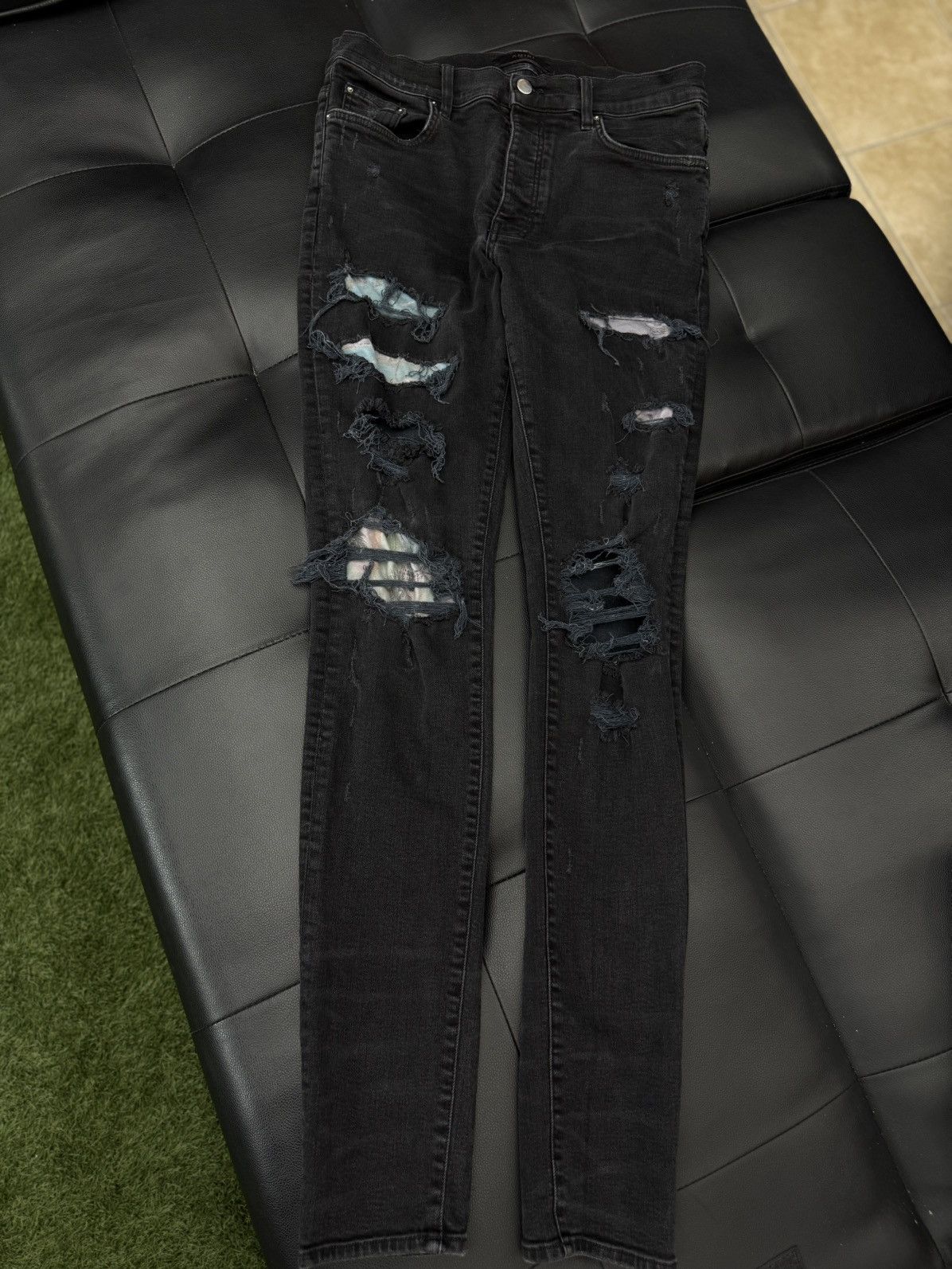 Amiri Amiri Jeans Black Colorful Patch Size 34 🧼 Size US 34 / EU 50 - 6 Thumbnail