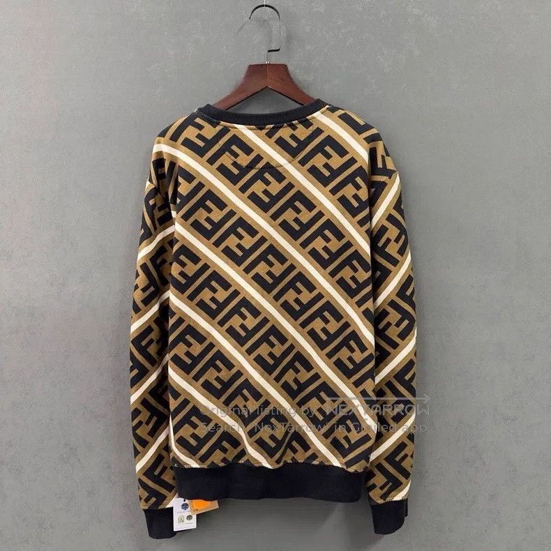 Fendi Fendi Monogrammed FF Logo Fleece Sweatshirt Size US M / EU 48-50 / 2 - 2 Thumbnail