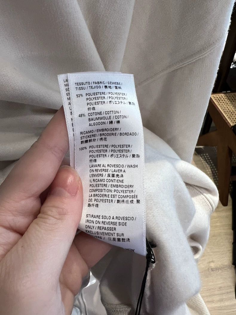 Balenciaga Balenciaga Beige Embroidered Hoodie XS In Stock Send Immed Size US XS / EU 42 / 0 - 7 Thumbnail