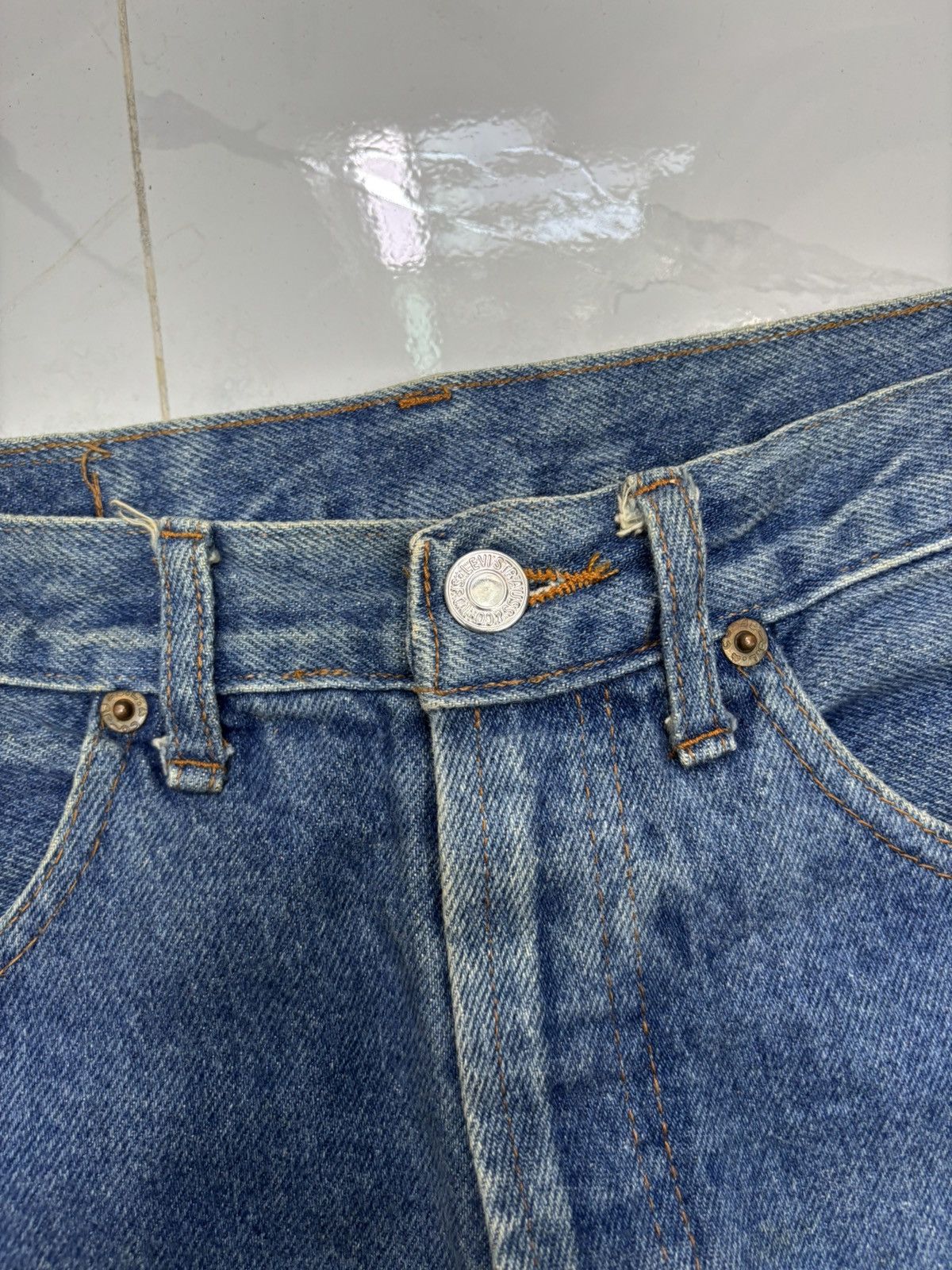 Levi's × Levi's Vintage Clothing × Vintage Vintage LEVIS 501 🇺🇸 PATCHWORK DISTRESSED DENIM JEANS Size US 30 / EU 46 - 9 Thumbnail