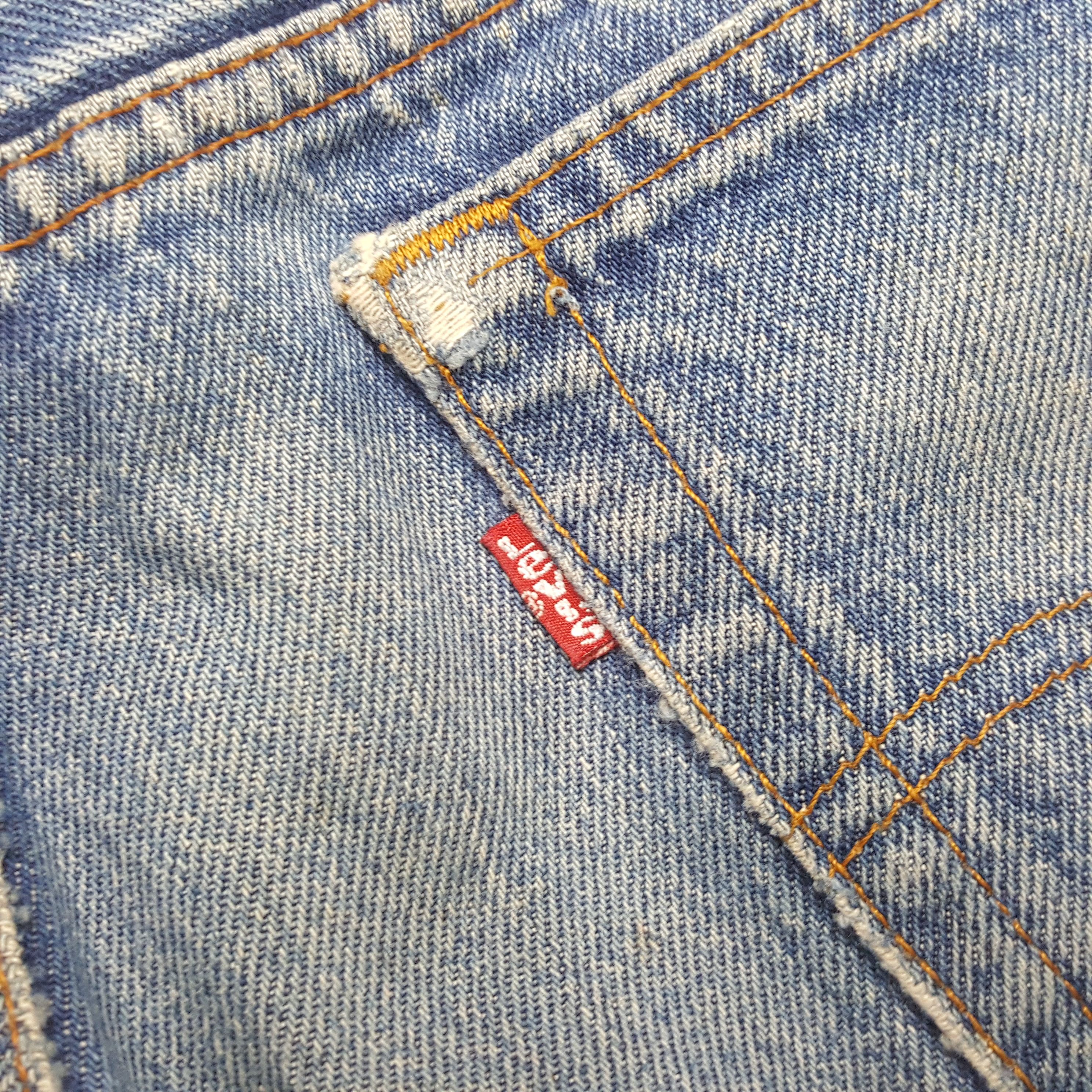 Levi's Levis Streetwear Style Distressed Jeans RR9 Size US 33 - 15 Thumbnail