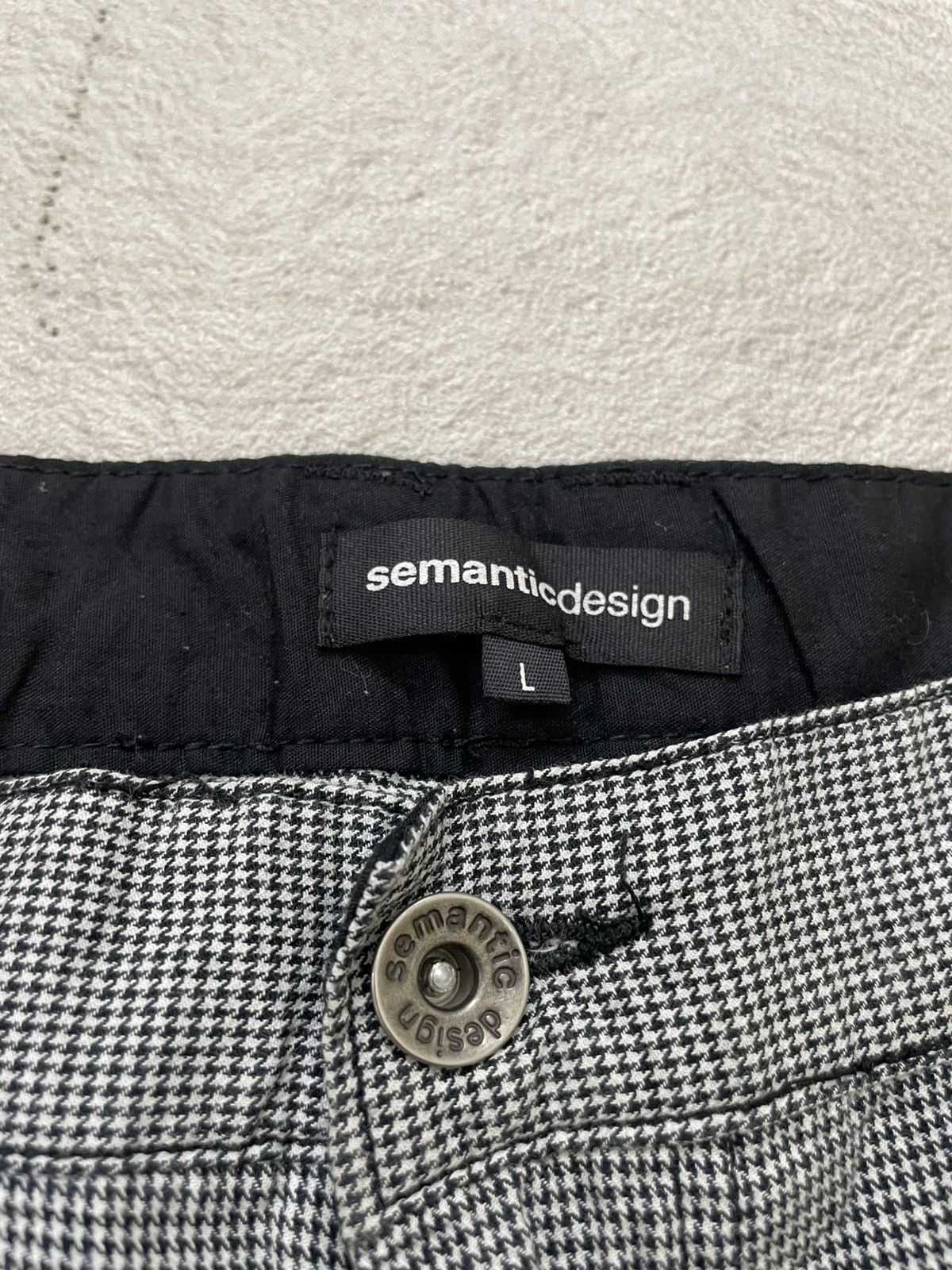 semanticdesign Semantic Archive Technical Plaid Pants with Padded Hem Y2K Size US 31 - 5 Thumbnail