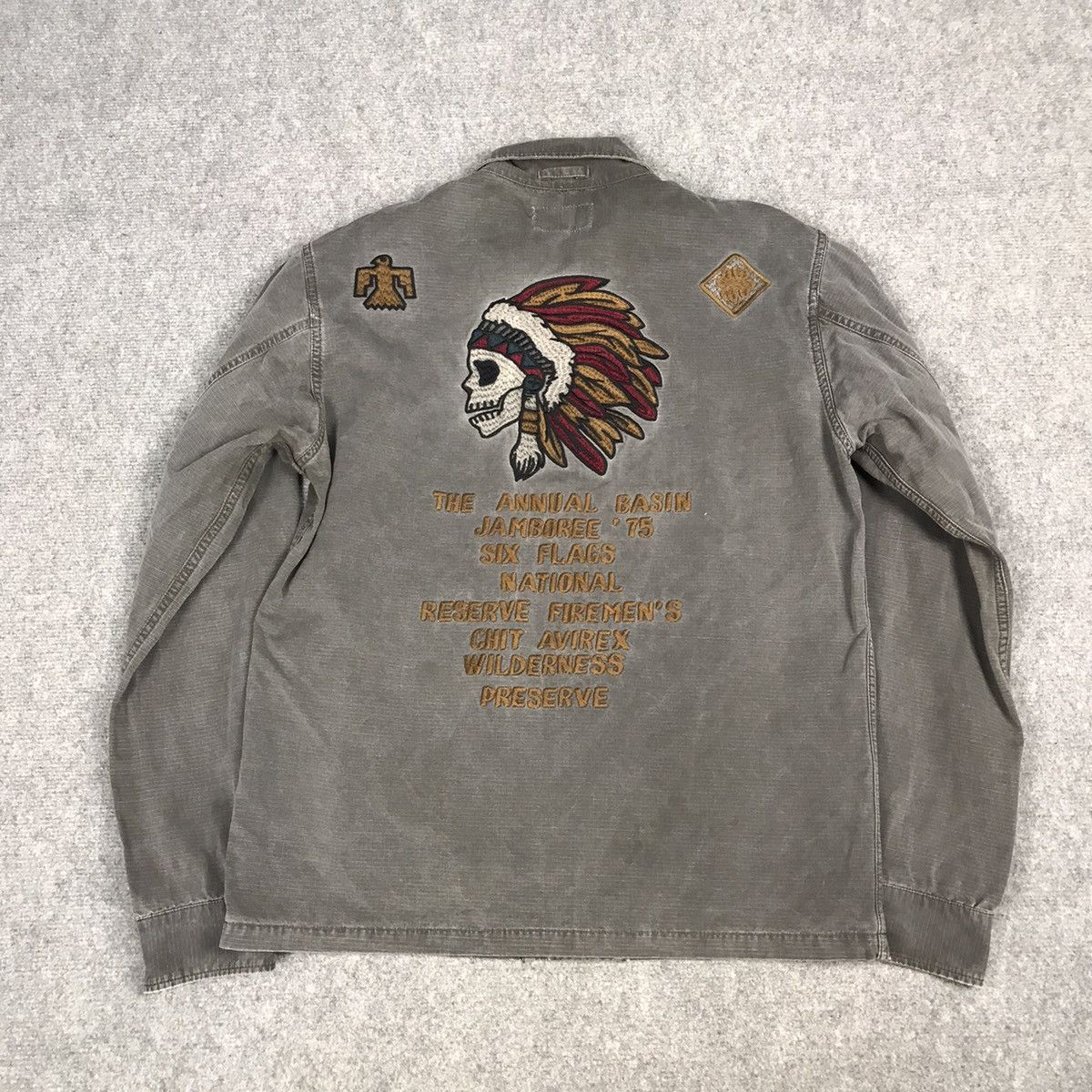 Avirex × Japanese Brand AVIREX WILDERNESS PRESERVE BUTTON UP JACKET Size US M / EU 48-50 / 2 - 7 Thumbnail