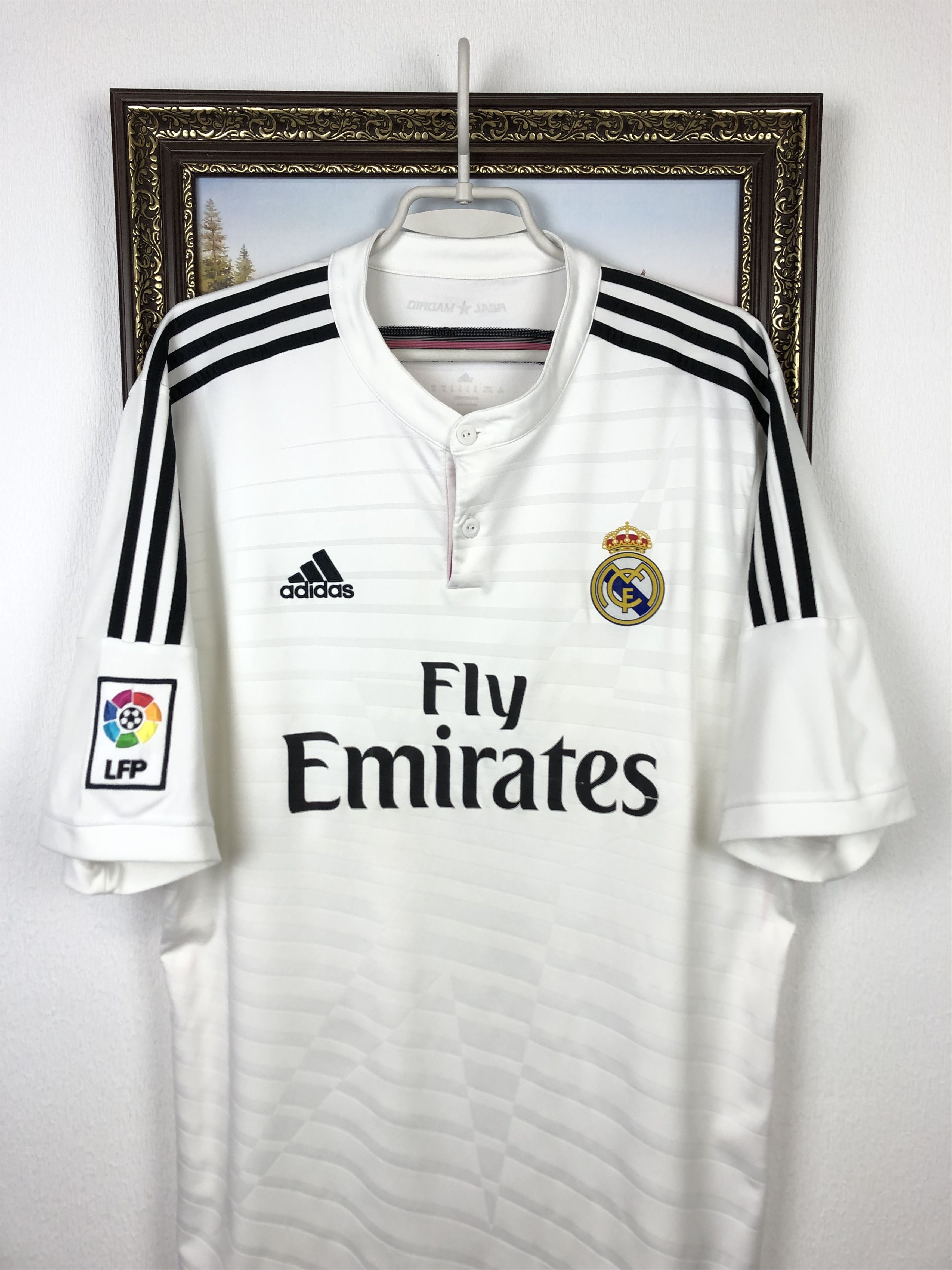 Adidas Real Madrid Home football shirt 2014 Soccer Adidas Jersey Size US XXL / EU 58 / 5 - 2 Thumbnail