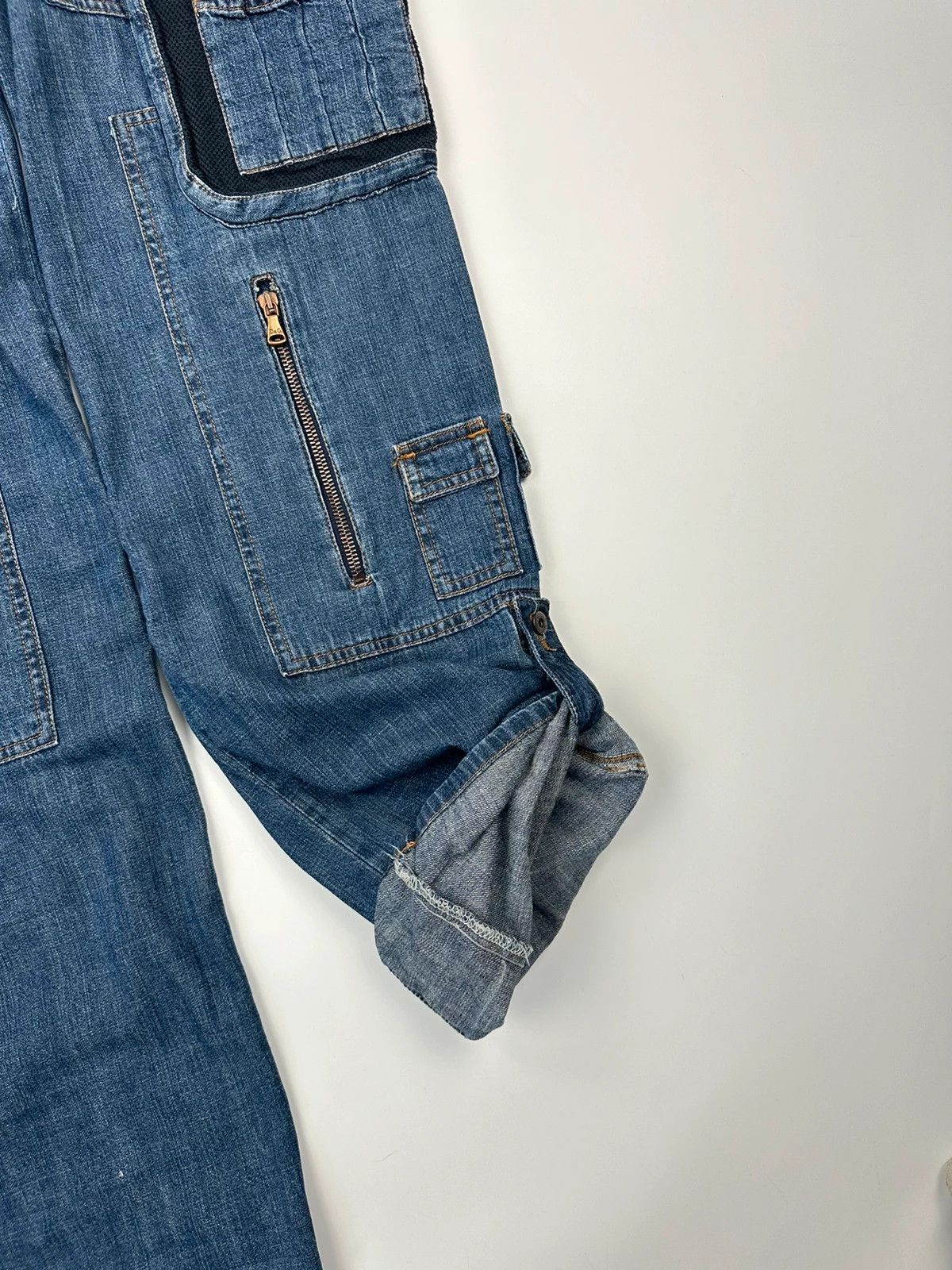Dolce & Gabbana Dolce Gabbana SS03 Extra Long Cargo Mesh Denim Pants Size US 30 / EU 46 - 9 Thumbnail