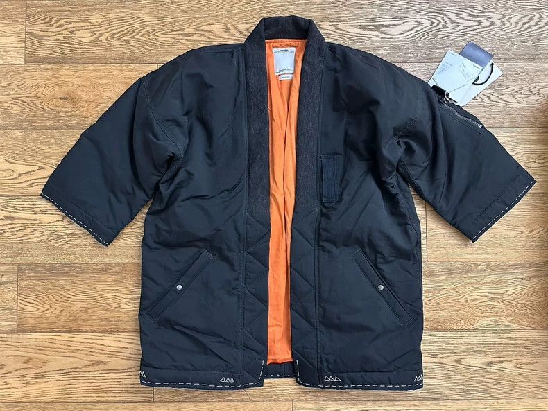 Visvim VISVIM SANJURO KIMONO DOWN muddy down robe-2506 Size US XL / EU 56 / 4 - 1 Thumbnail