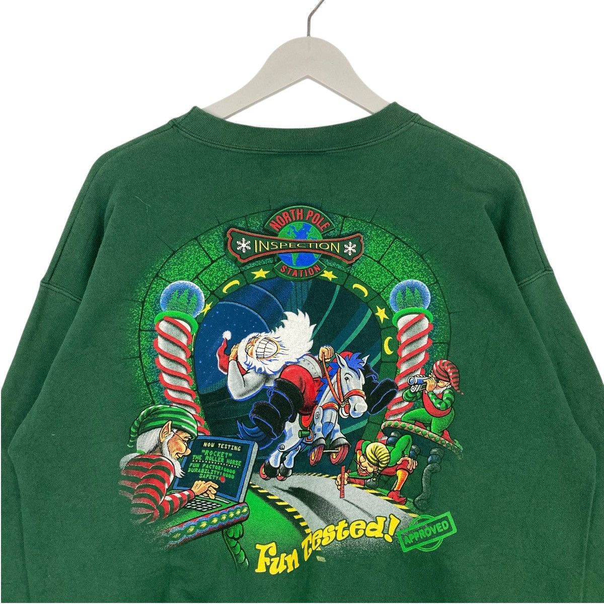 Other Vintage Hanes Republic Graphic Crewneck Sweatshirt Green Size US L / EU 52-54 / 3 - 5 Thumbnail