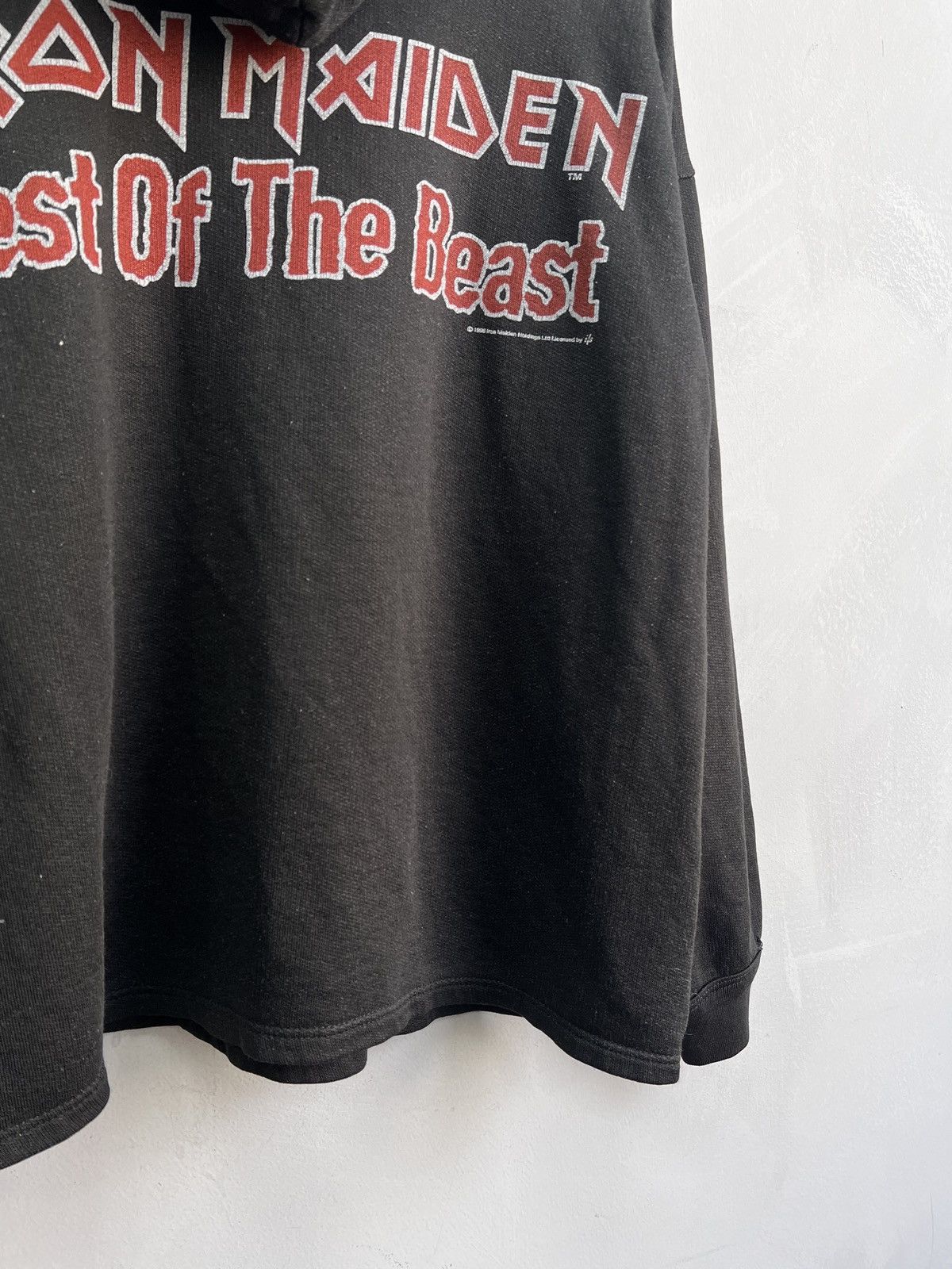 Iron Maiden 1998 iron Maiden tour hoodie Best of the Beast punk Size US M / EU 48-50 / 2 - 9 Thumbnail