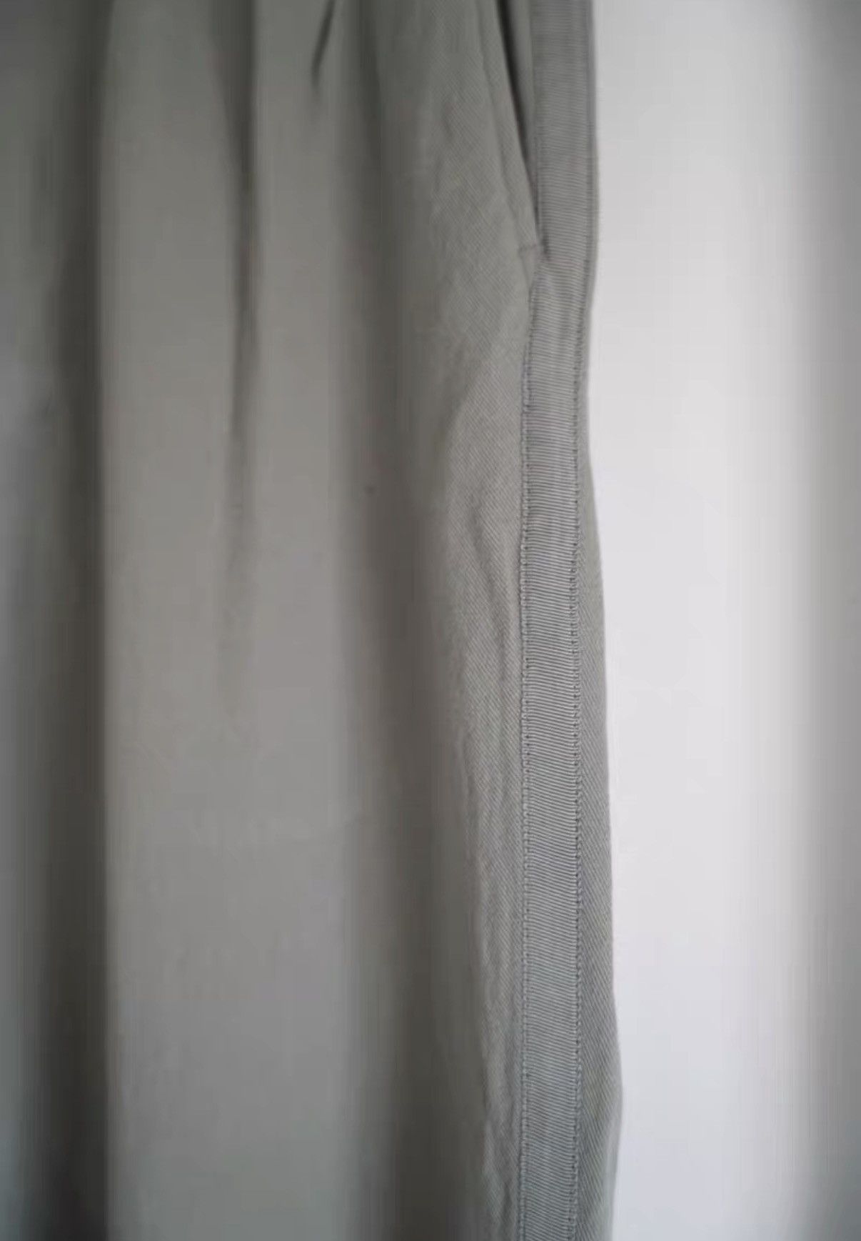 Yohji Yamamoto Yohji Yamamoto Blue-Gray Side Stripe Wool Dress Pants K4 Size US 32 / EU 48 - 4 Thumbnail