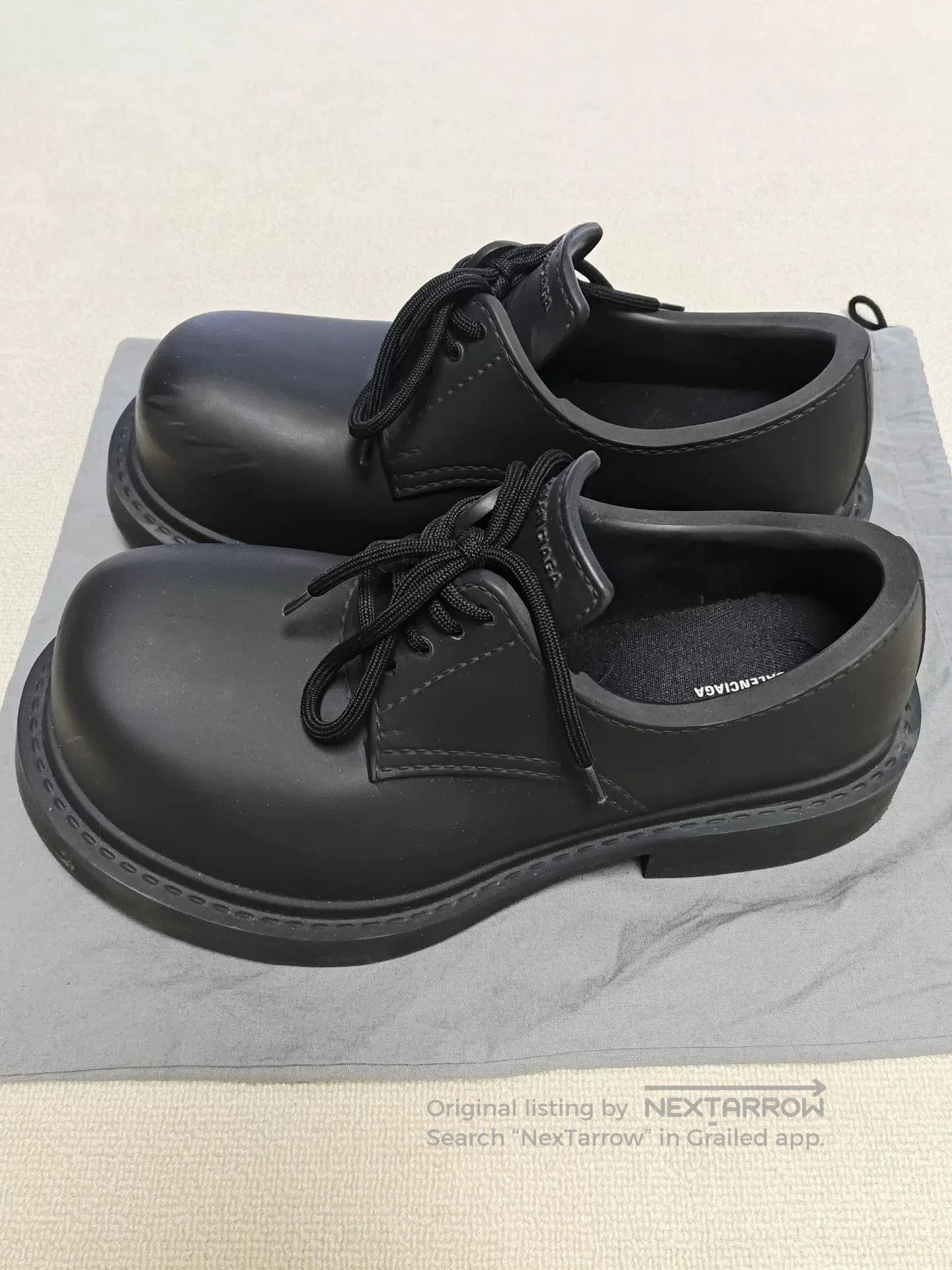 Balenciaga Balenciaga steroid black derbys shoe 42eu (10us) | Grailed