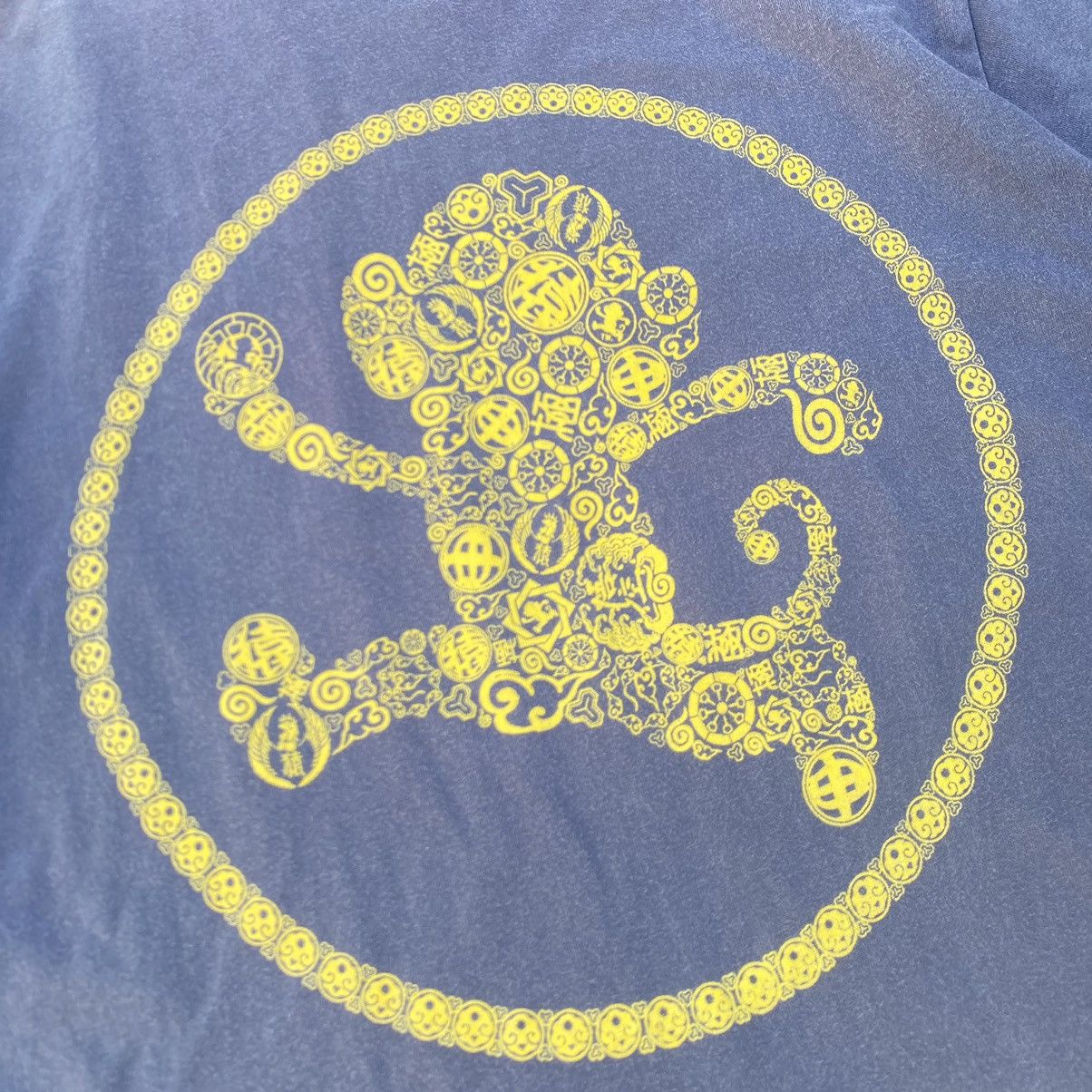Japanese Brand Thrashed Faded Vintage Y2K Go-Coo Monkey ERD GRUNGE TEE Size US L / EU 52-54 / 3 - 6 Thumbnail
