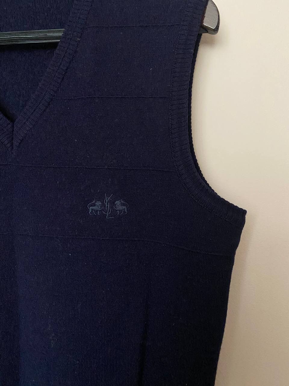 Yves Saint Laurent Yves Saint Laurent vintage 80s wool vest embroidered logo Size US M / EU 48-50 / 2 - 3 Thumbnail