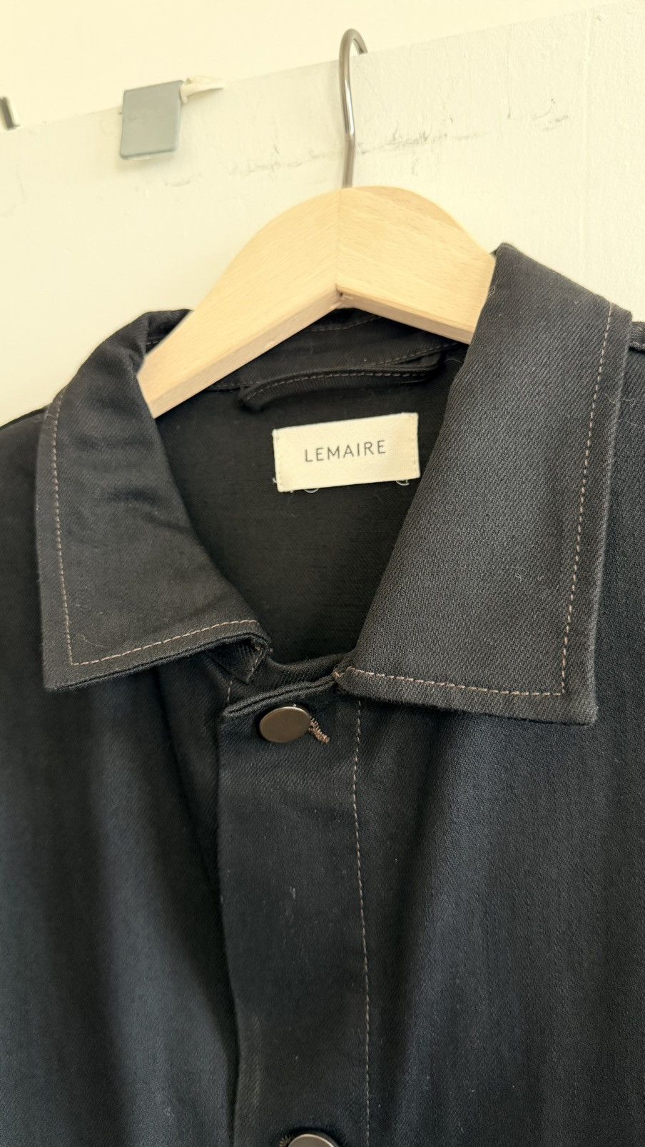 Lemaire Black Workwear Denim Jacket Size US M / EU 48-50 / 2 - 6 Thumbnail
