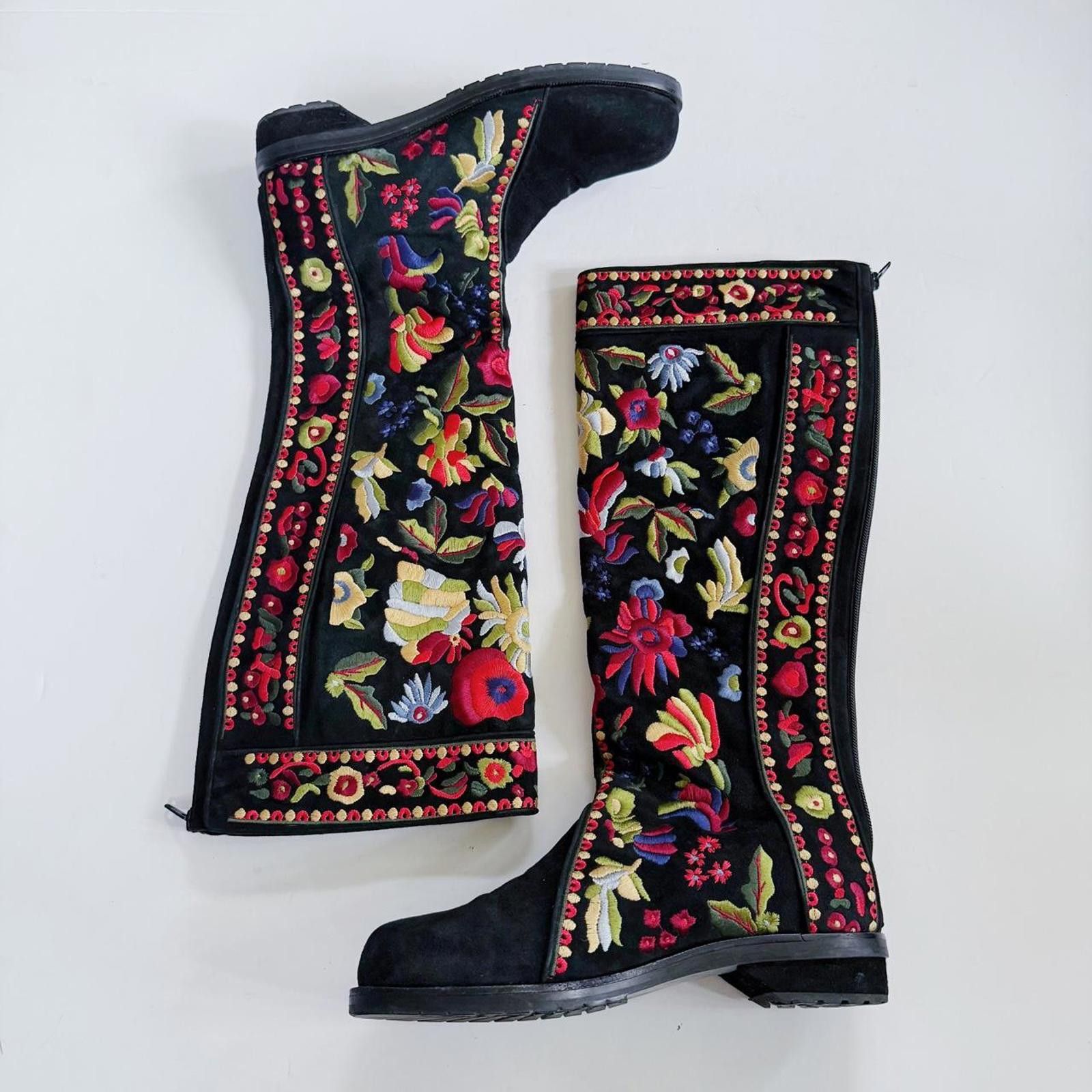 Other Warren Edwards Designer Embroidered floral boots Size US 9 / IT 39 - 3 Thumbnail
