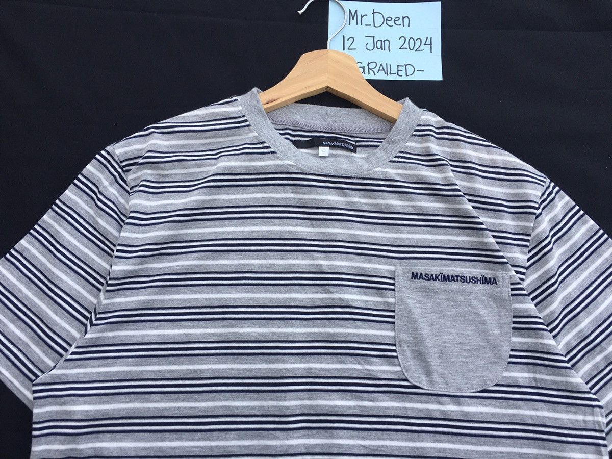 Masaki Matsushima Rare Vintage Masaki Matsushima Stripes Tshirt Size US L / EU 52-54 / 3 - 12 Thumbnail