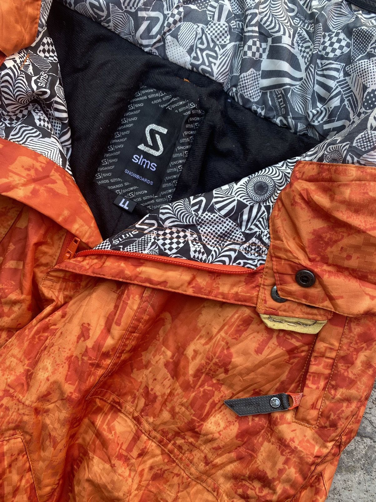 Vintage Vintage Sims snowboard ski pants with cargo pocket Size US 33 - 5 Thumbnail