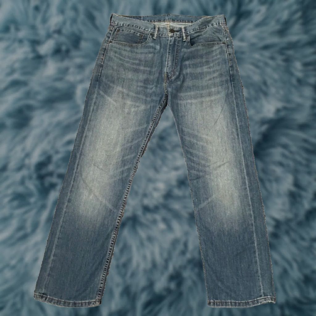 Levi's Levi's 505 Jeans Men 34 x 30 Blue Denim Straight Leg Medium Wash Stretch Vintage Regular Zip Size US 34 / EU 50 - 1 Thumbnail