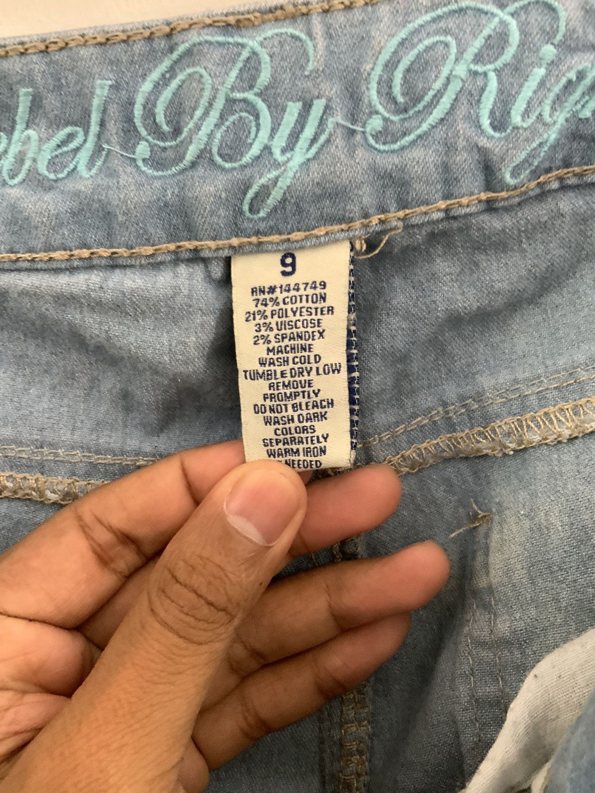Unsound Rags Rebel by Right Indigo Chain Stitch Jeans Size US 31 - 10 Thumbnail